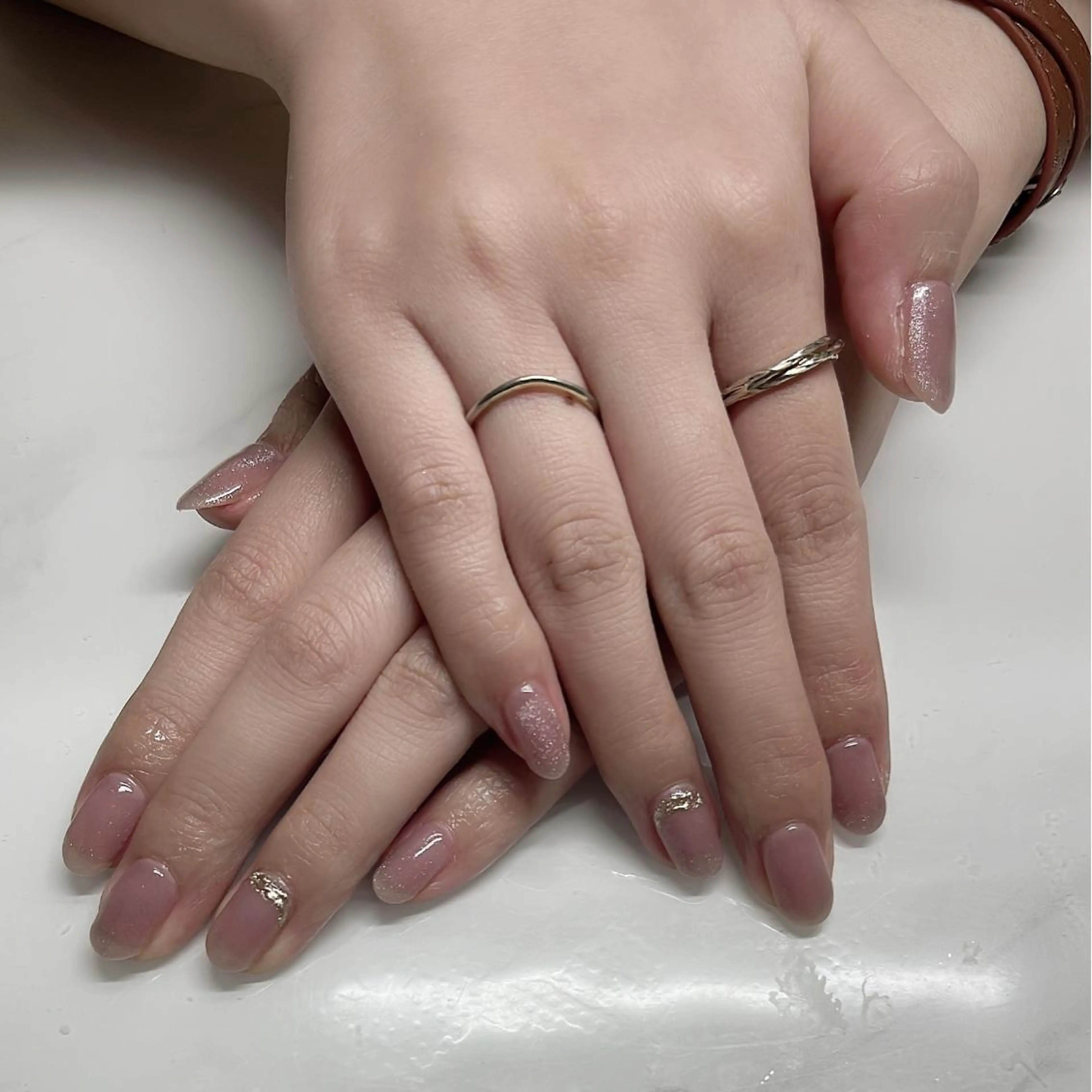 ネイル オーロラネイル べっ甲ネイル クリアネイル 氷ネイル・うるうるネイル 韓国ネイル ハンドネイル KARI ネイルサロンのネイルデザイン