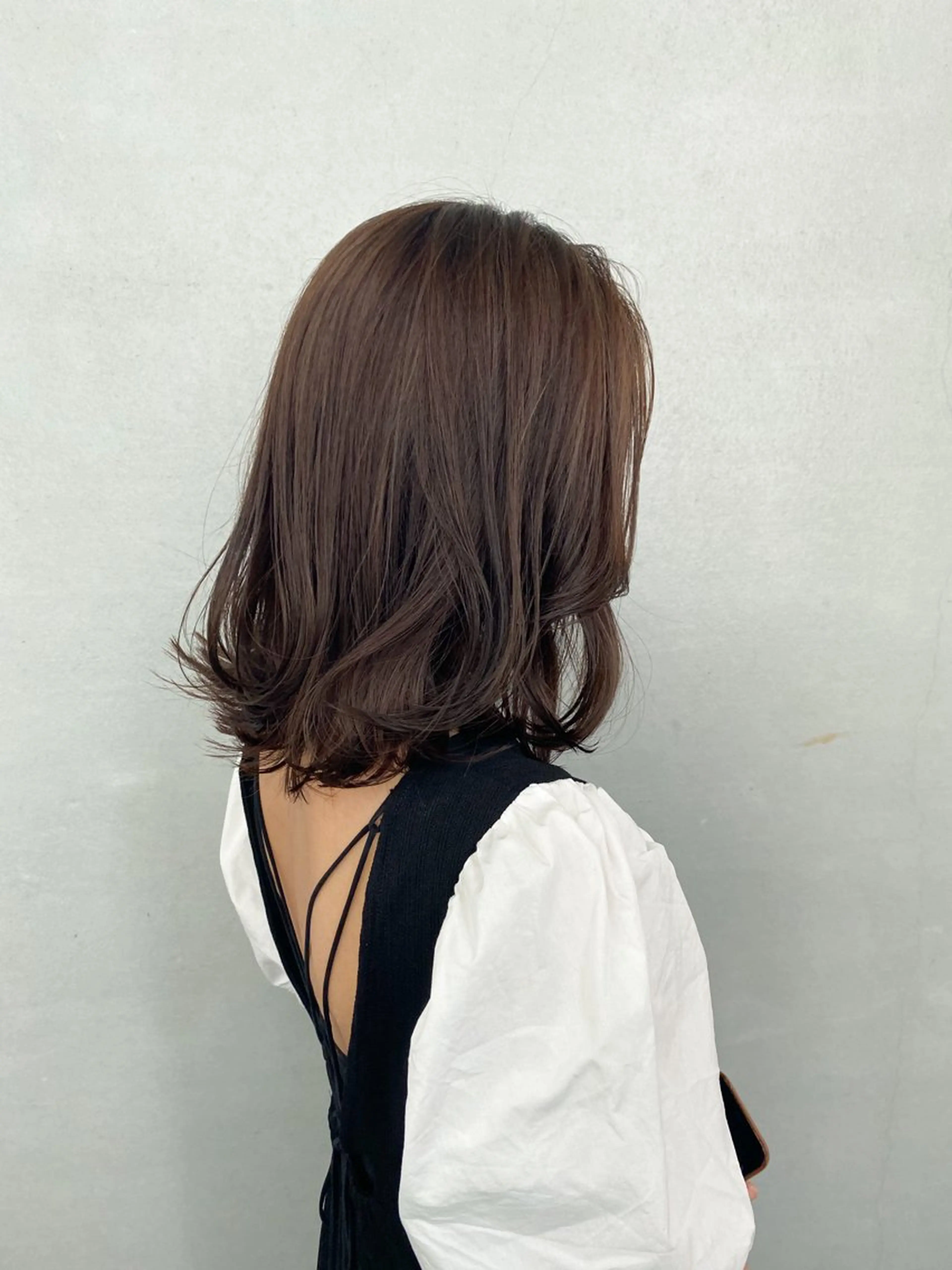 ミディアム カラー アッシュ アッシュブラウン ブラウンカラー ヘアカラー トリートメント とびまつ /ショート/脱白髪染のヘアスタイル