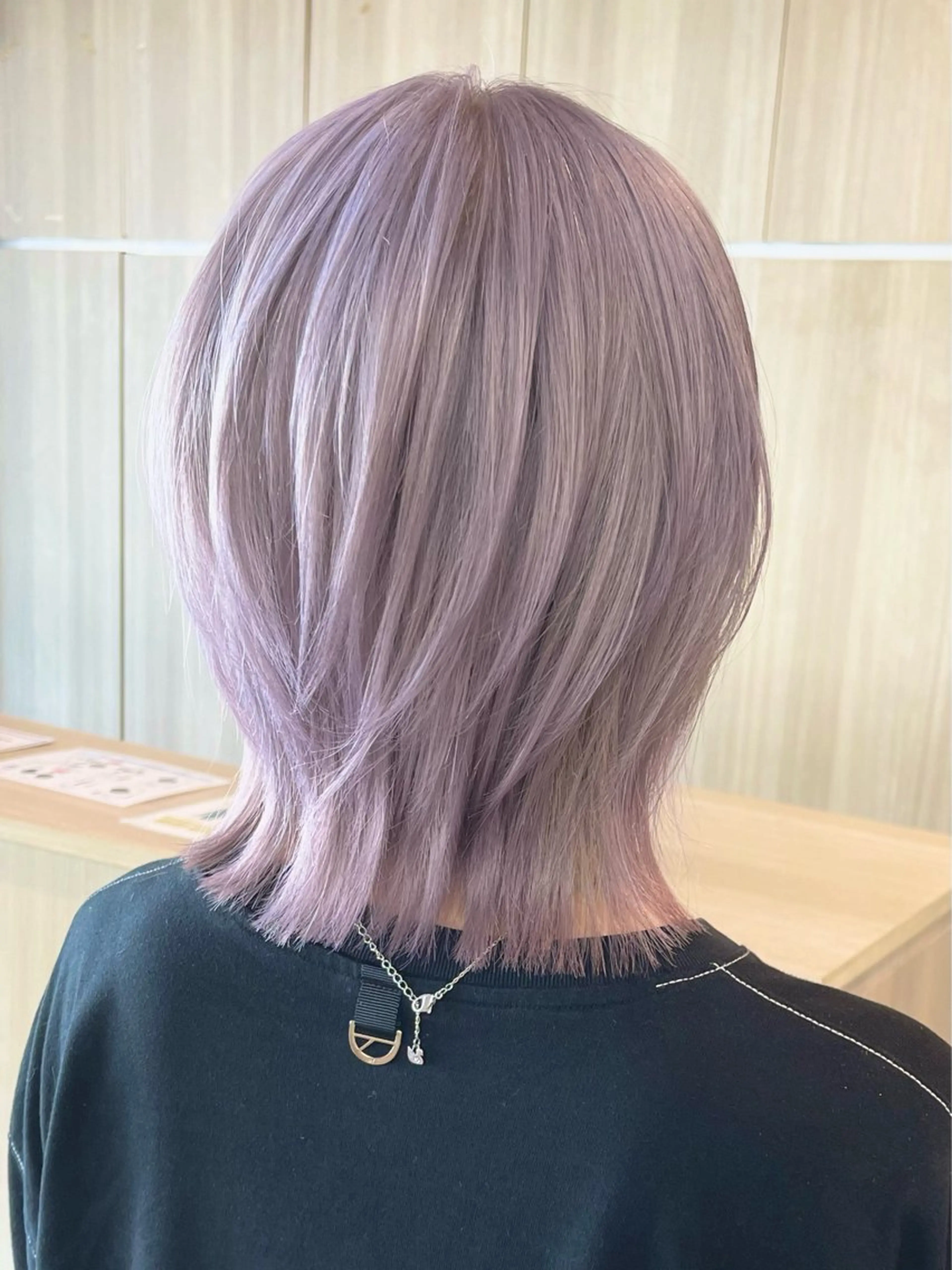 ミディアム カラー カット ヘアカラー トリートメント 野田頭 心🌿/ボブ レイヤー/艶カラーのヘアスタイル