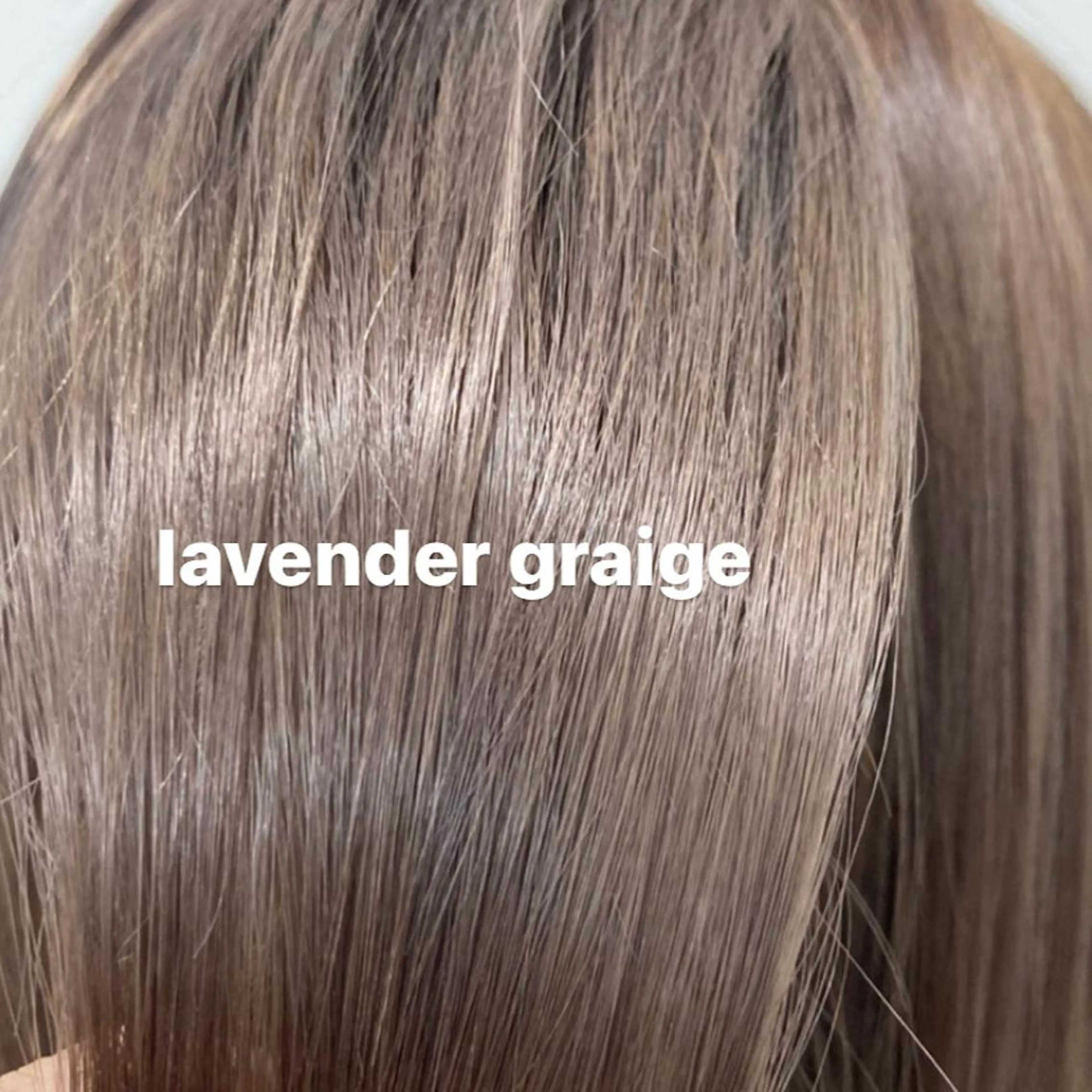 カラー ラベンダーカラー ラベンダーグレー 小濵 美月のヘアスタイル