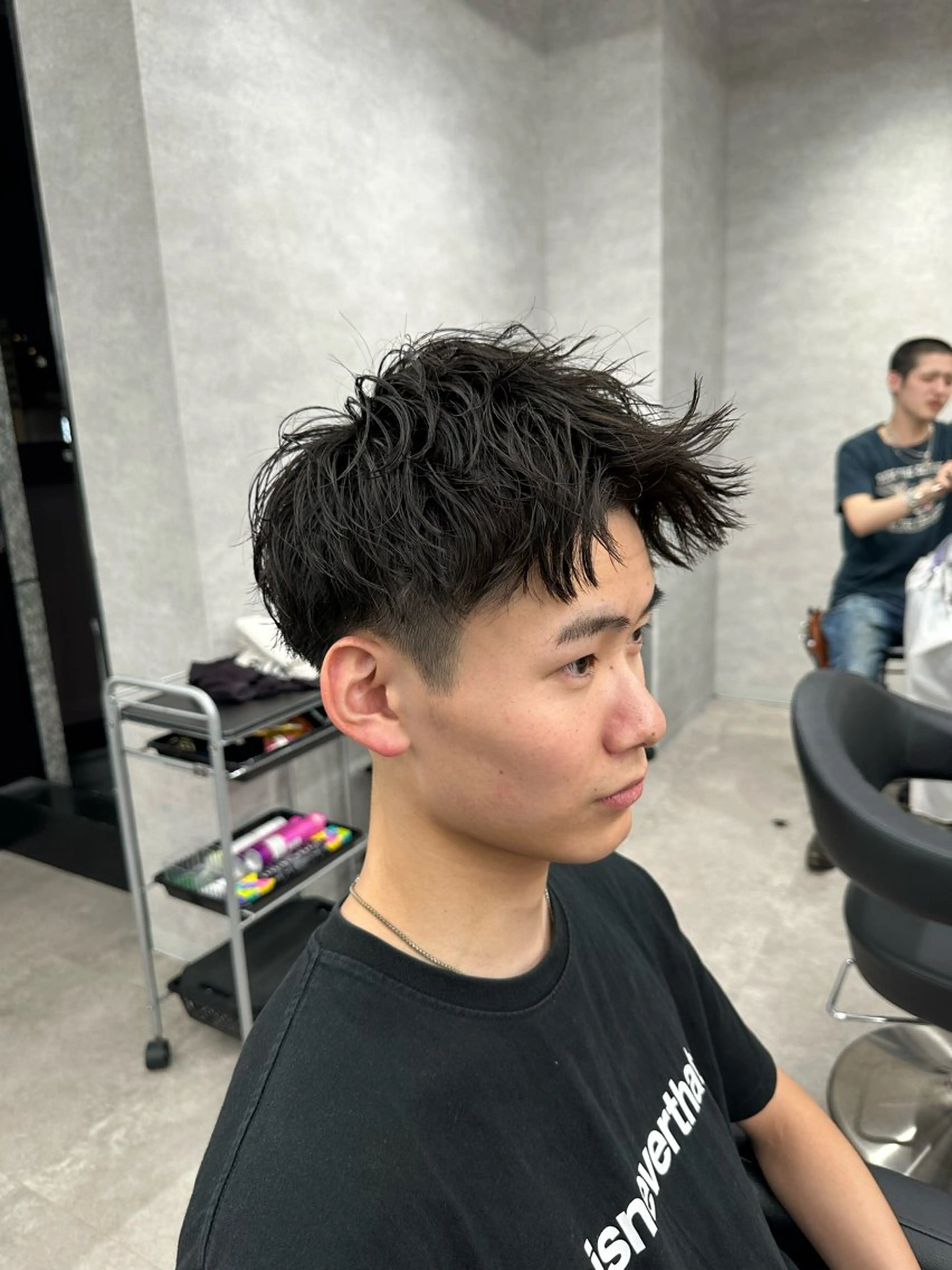 ショート パーマ メンズ カット パーマ 【メンズ特化】 サエキカズマのヘアスタイル