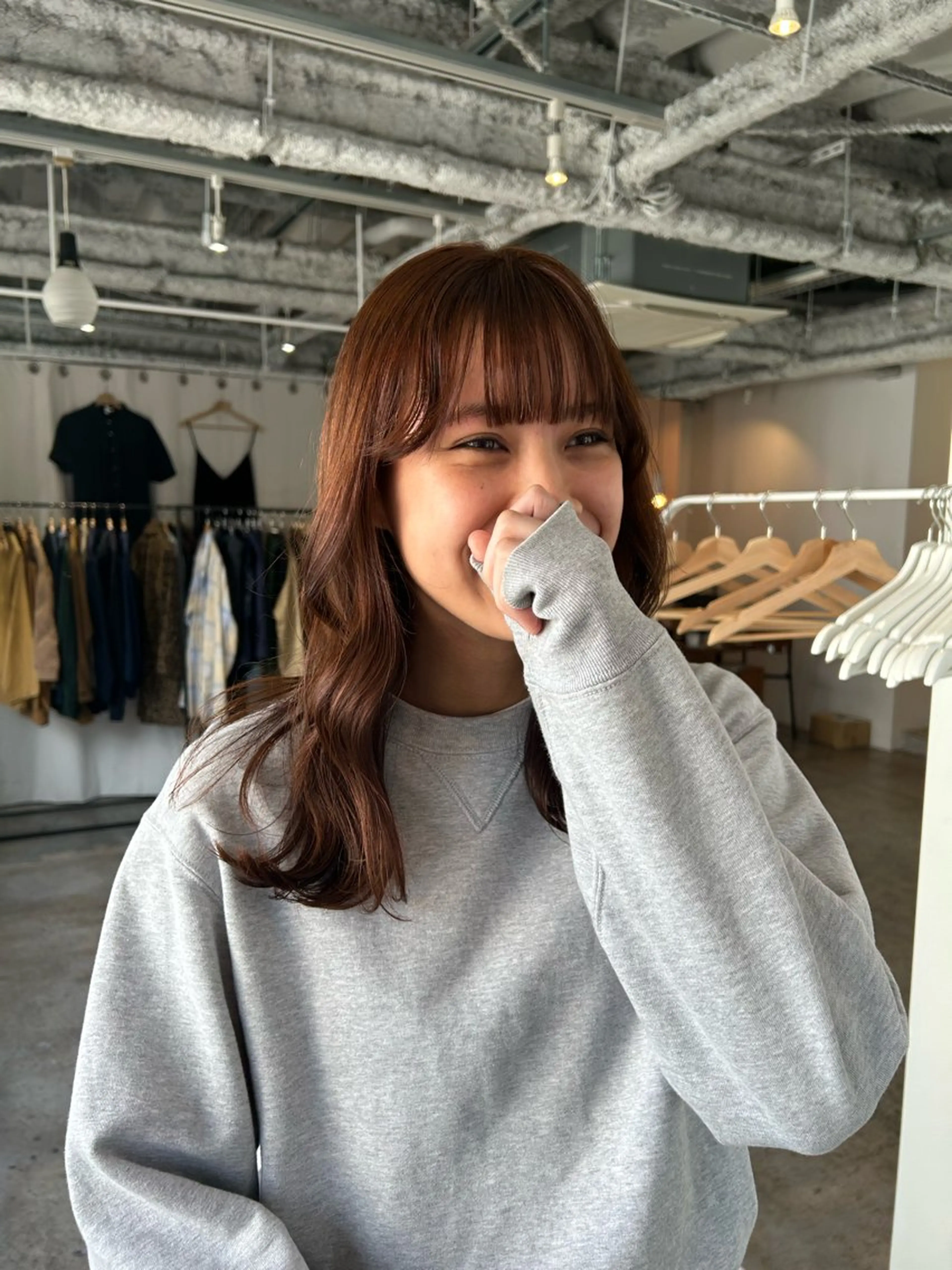 セミロング カラー ヘアアレンジ ヘアカラー 🎀suzuna 透明感colorのヘアスタイル