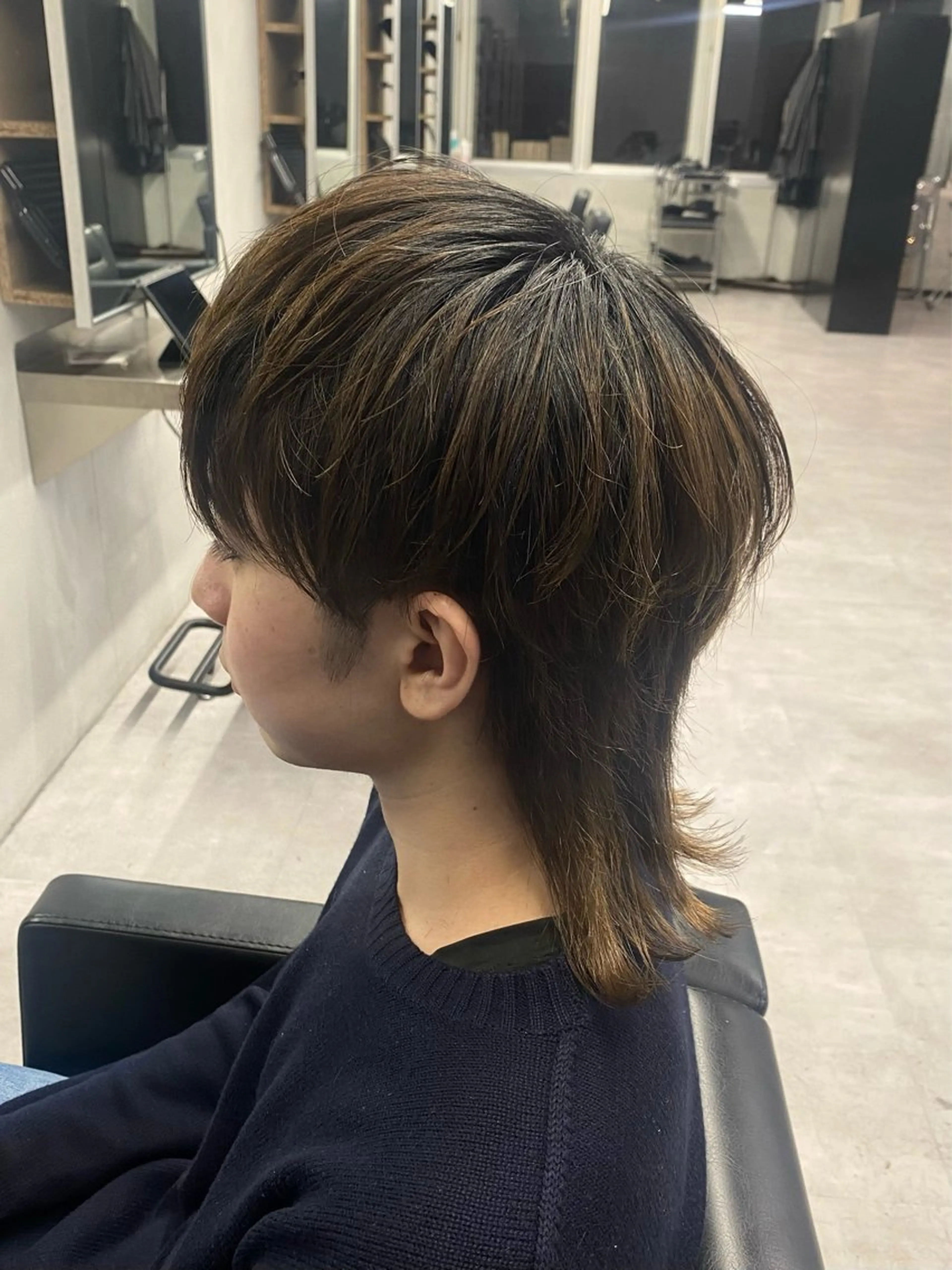 メンズ マッシュウルフ マッシュ メンズウルフカット ウルフカット カット 柏 デザインカラー/ レイヤー🐣シオリのヘアスタイル