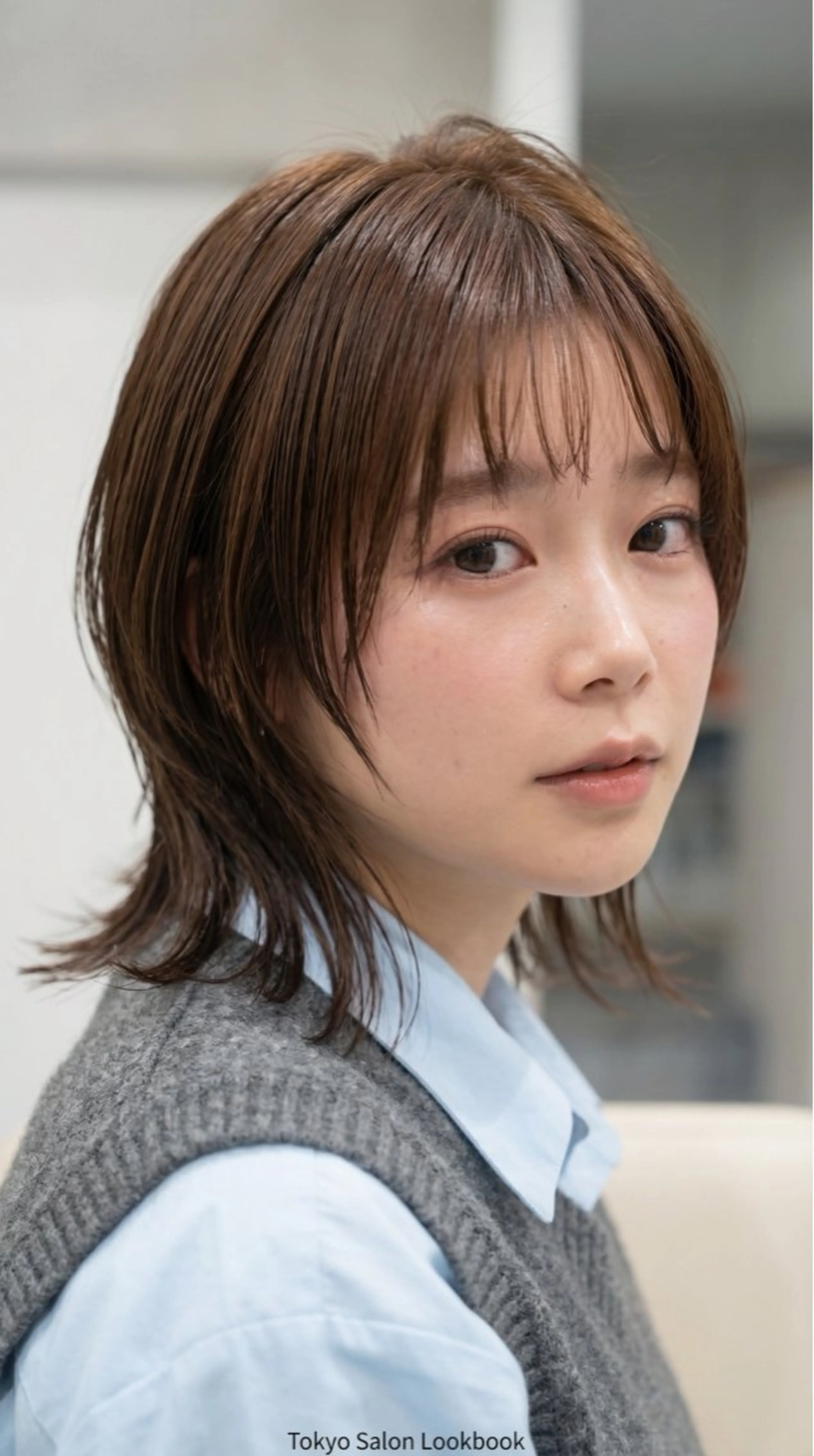 ミディアム カラー ヘアカラー トリートメント 髪質改善/縮毛矯正 /ブリーチ矯正/岡部のヘアスタイル