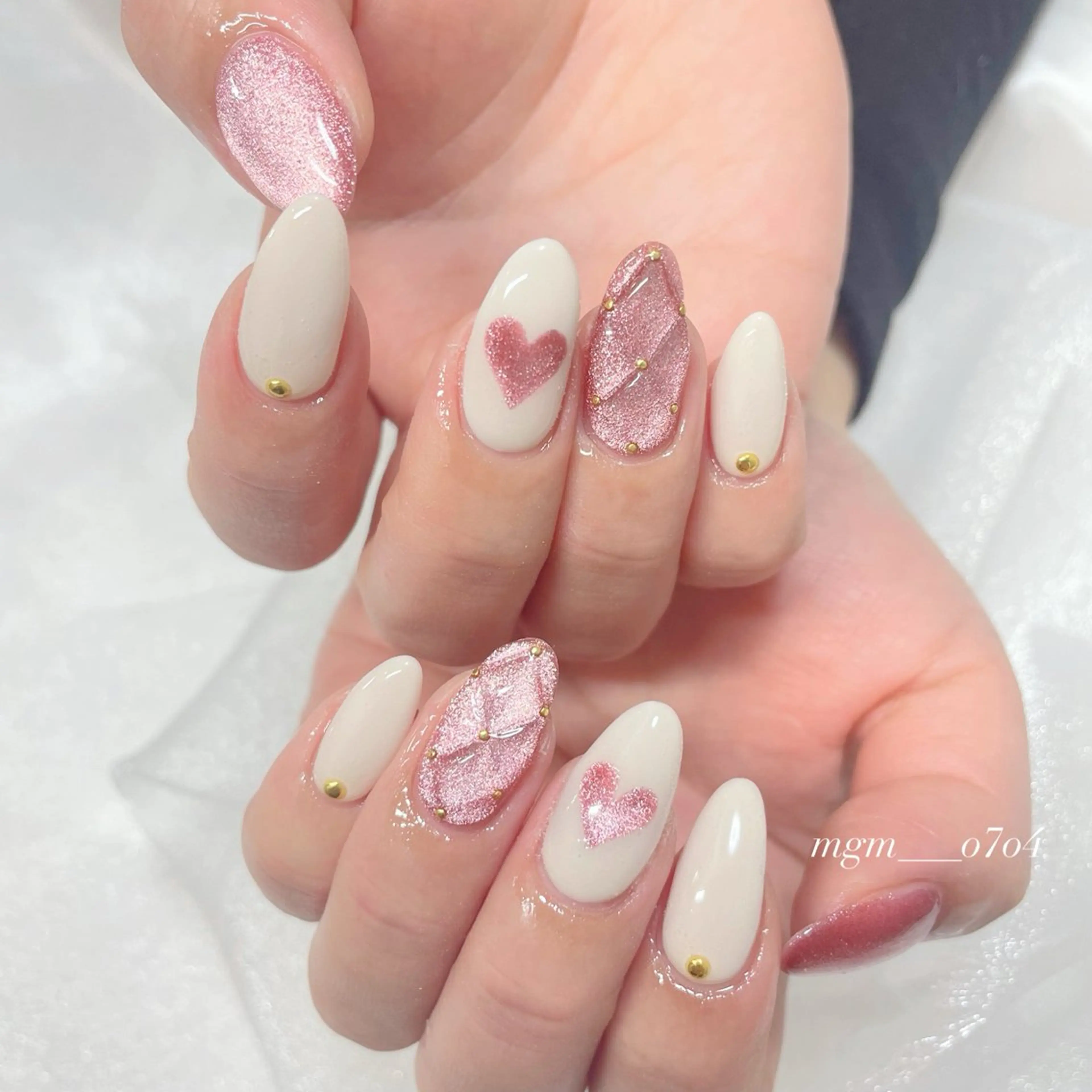 ネイル マグネットネイル ハンドネイル ハンドケア MoON...❤︎ MeGuのネイルデザイン