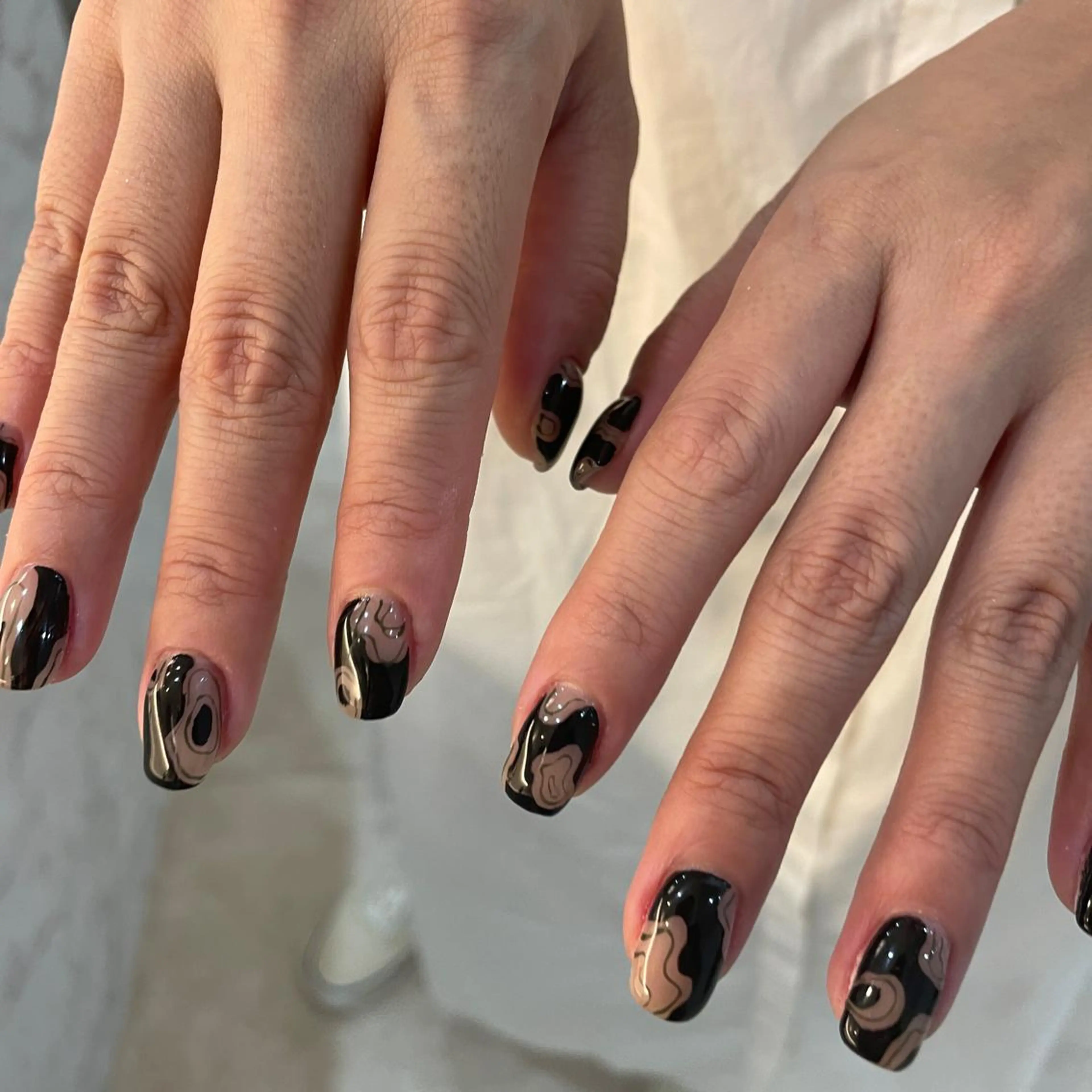 ネイル ハンドネイル フットネイル ゆびノさき茨木店 ニュアンス/アートのネイルデザイン