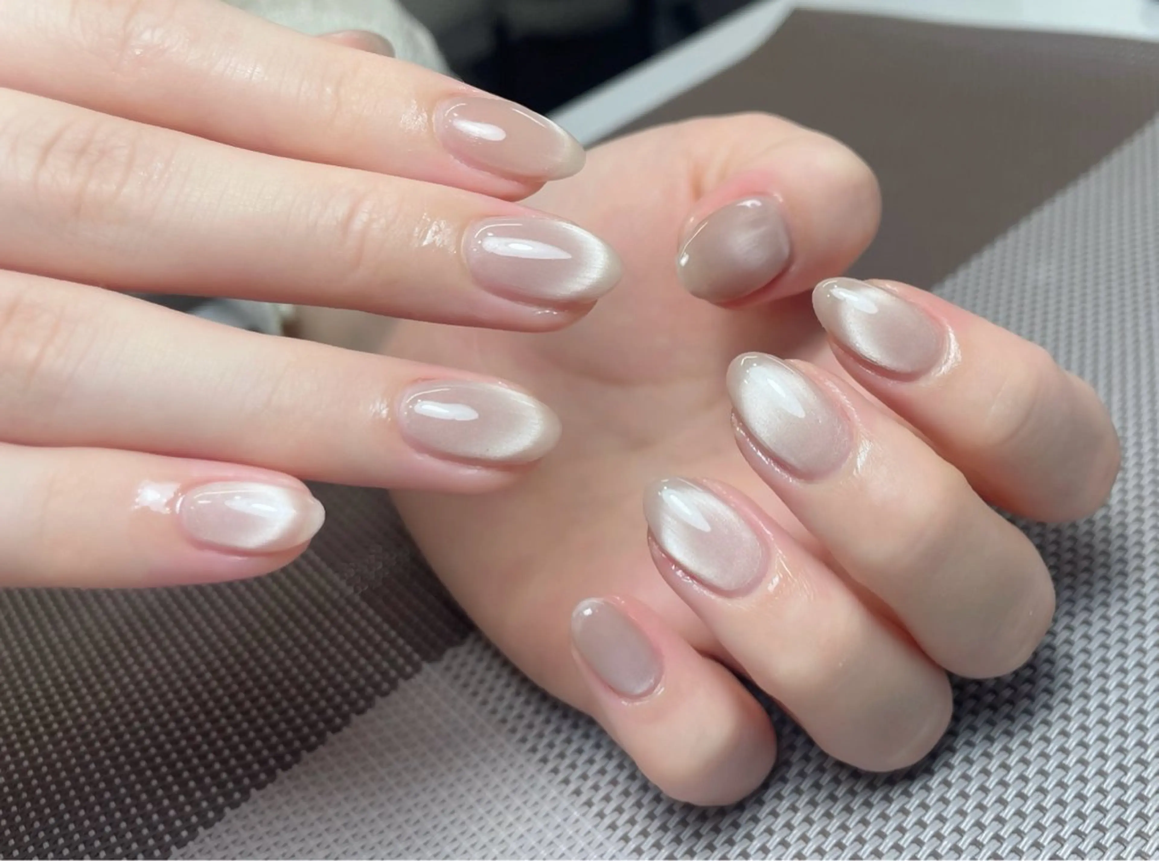 ネイル 長さ出し 韓国ネイル ミラーネイル オフィスネイル ワンカラーネイル 中野駅から2分 MEO NAILのネイルデザイン