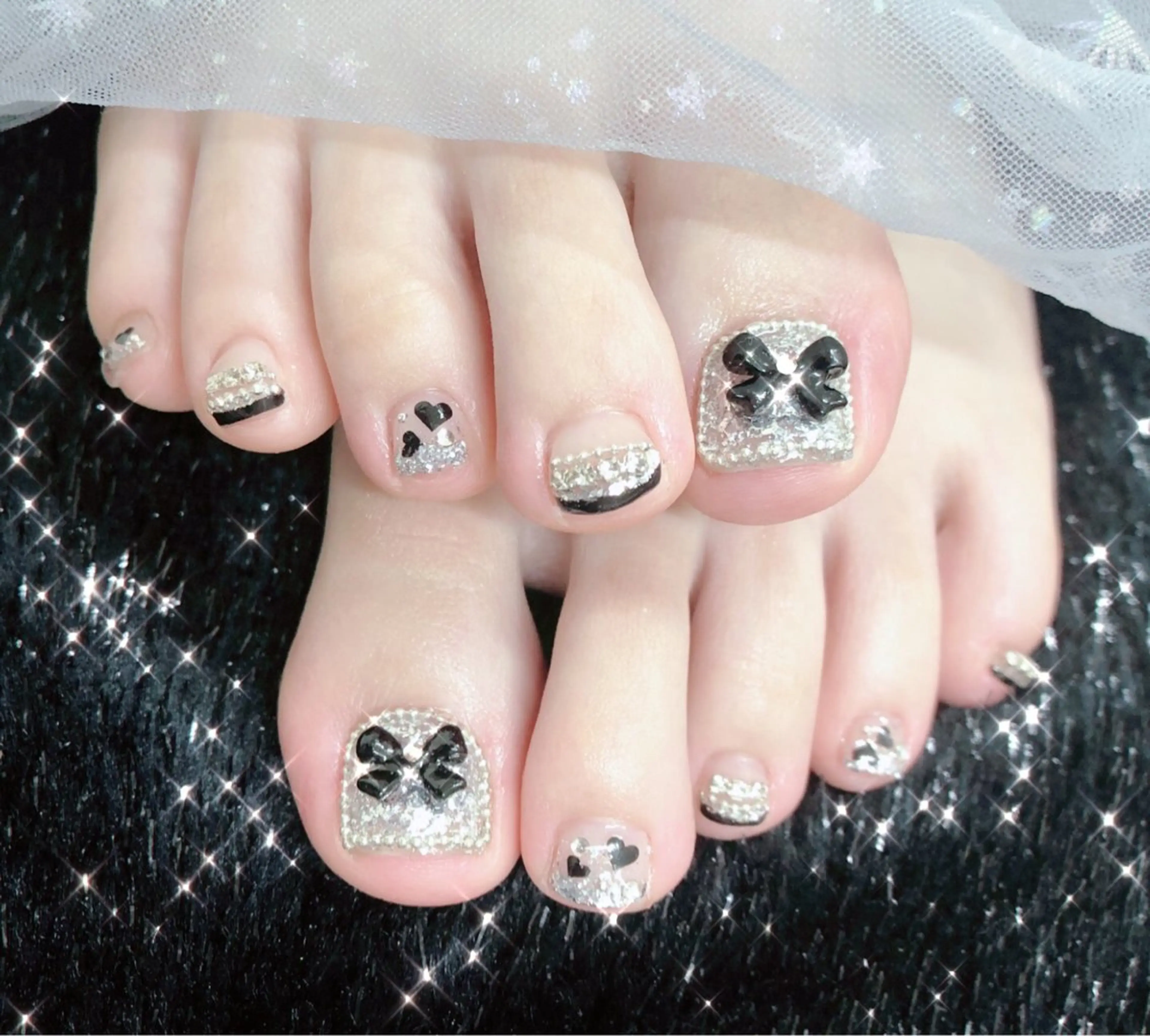 ネイル 長さ出し フットネイル フレンチネイル ジェルネイル 韓国ネイル 大門浜松町 ネイルのネイルデザイン