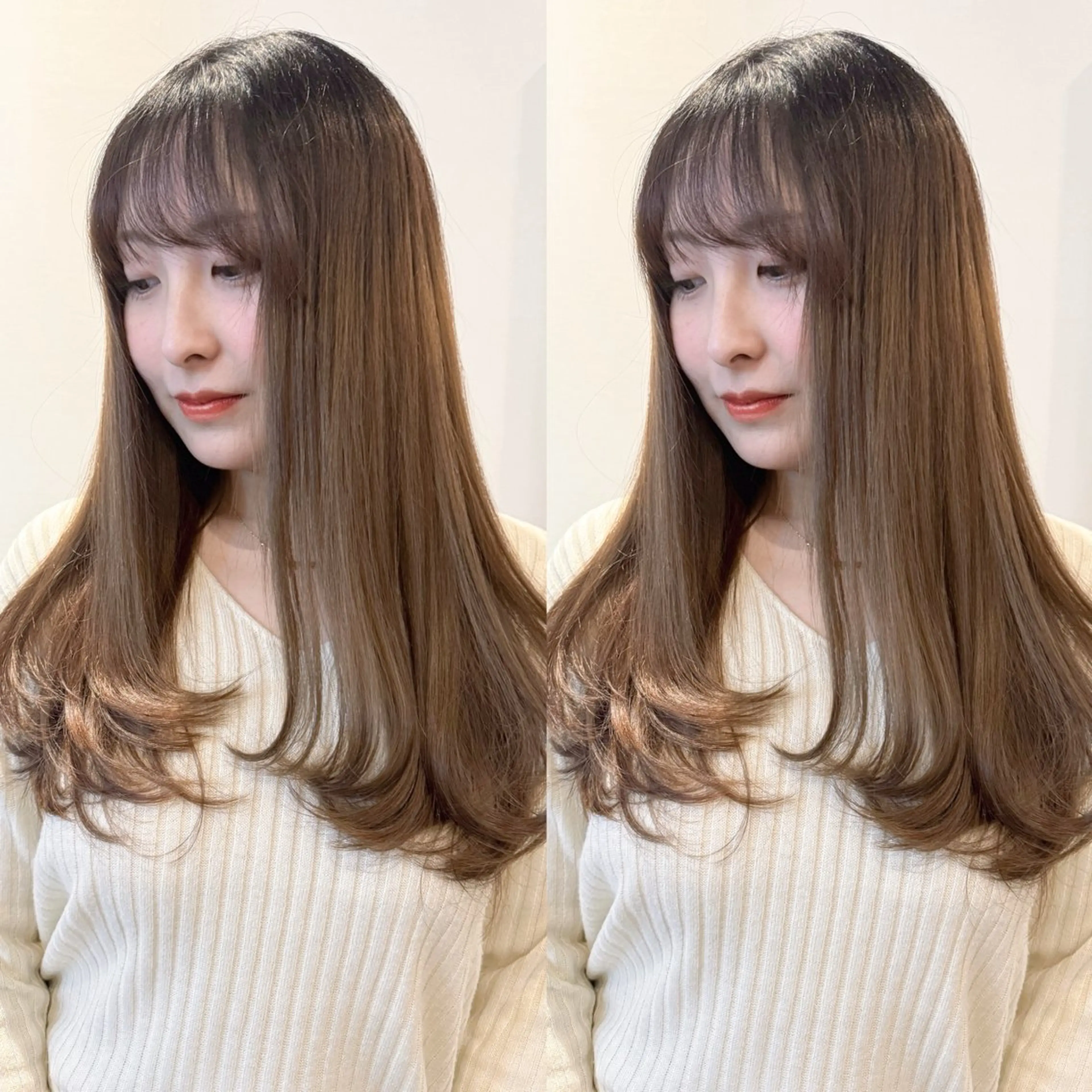 セミロング カット ヘアカラー La fith hair charme 渋谷店【ラフィス ヘアー シャルム】所属・ボブ🫧縮毛🫧渋谷 KURUMI💛のヘアスタイル