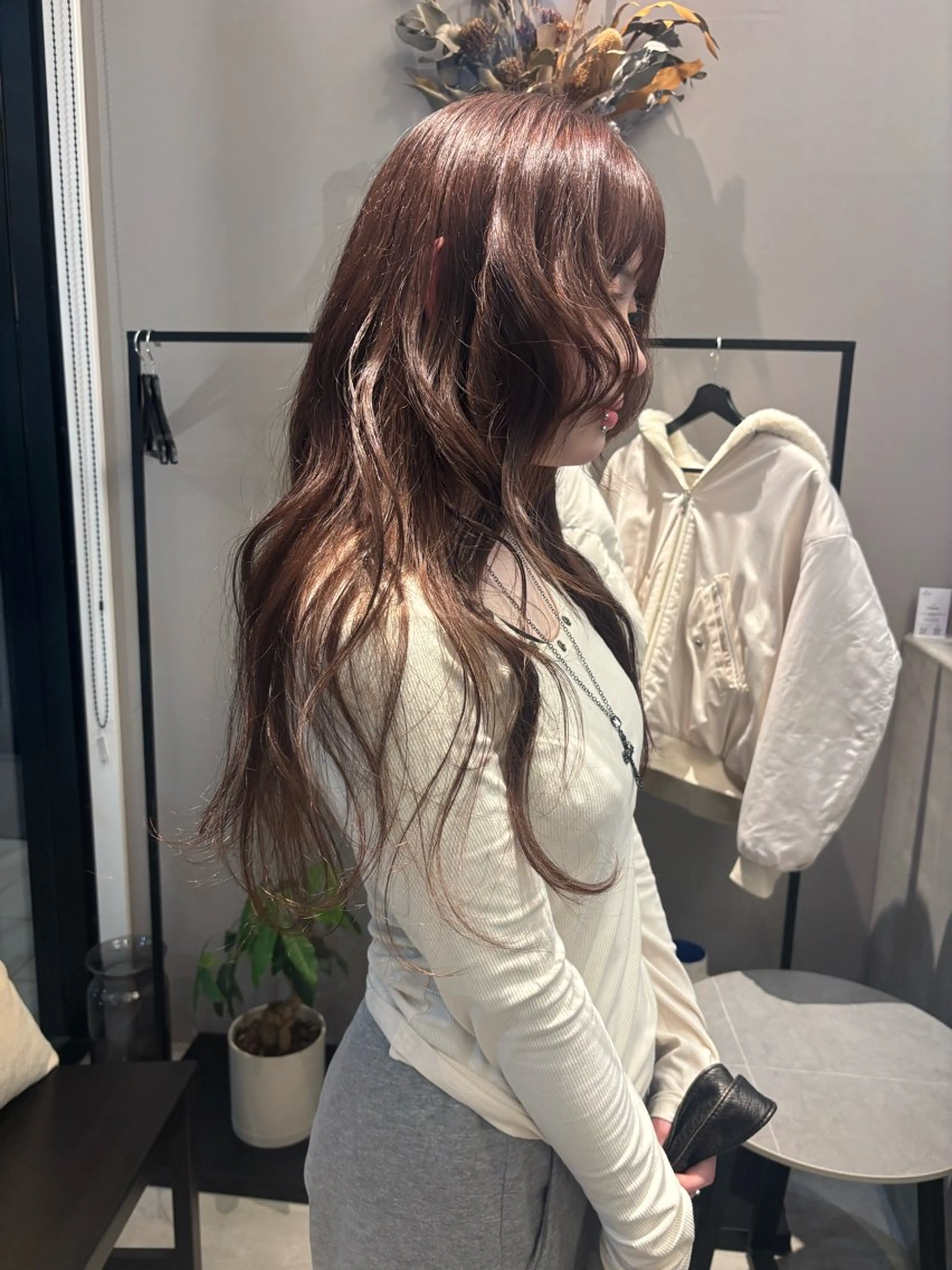 カラー ベージュカラー ピンクカラー niil所属・miyu /niilのヘアスタイル