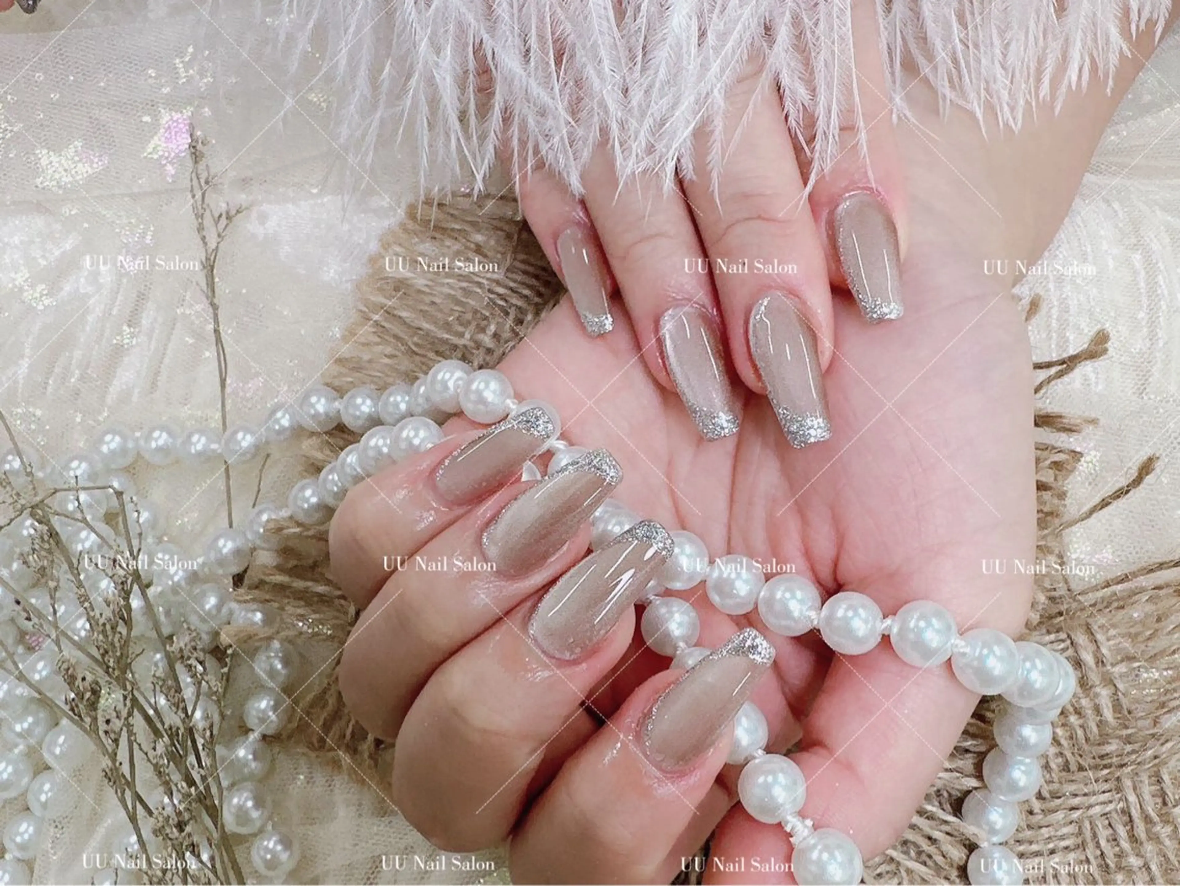 ネイル 長さ出し マグネットネイル ハンドネイル UU Nail Salon 西川口のネイルデザイン