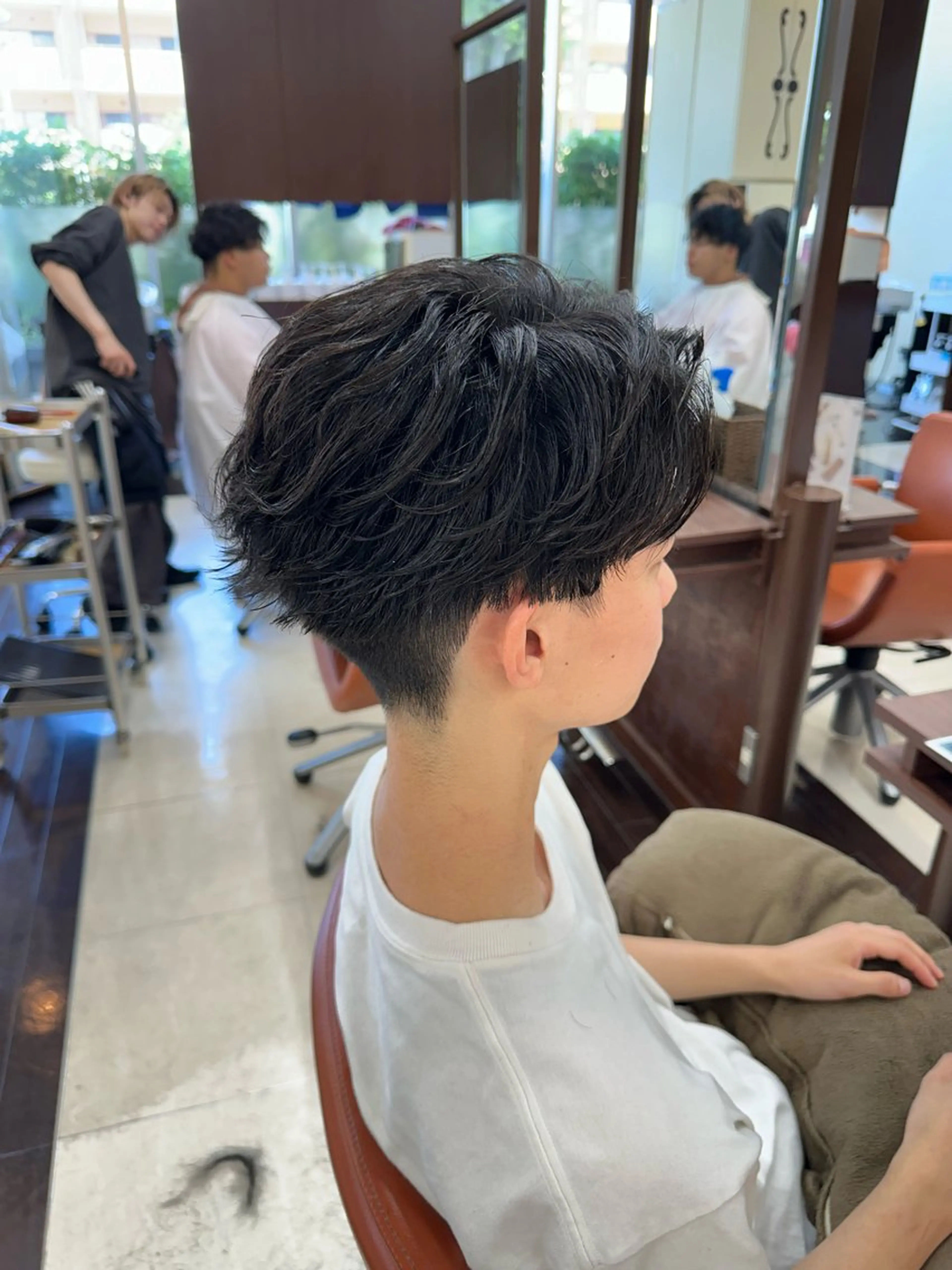 ショート カラー パーマ メンズ フェザーパーマ メンズパーマ カット パーマ ヘアセット 毎月230人担当/ メンズヘア/清和武虎のヘアスタイル