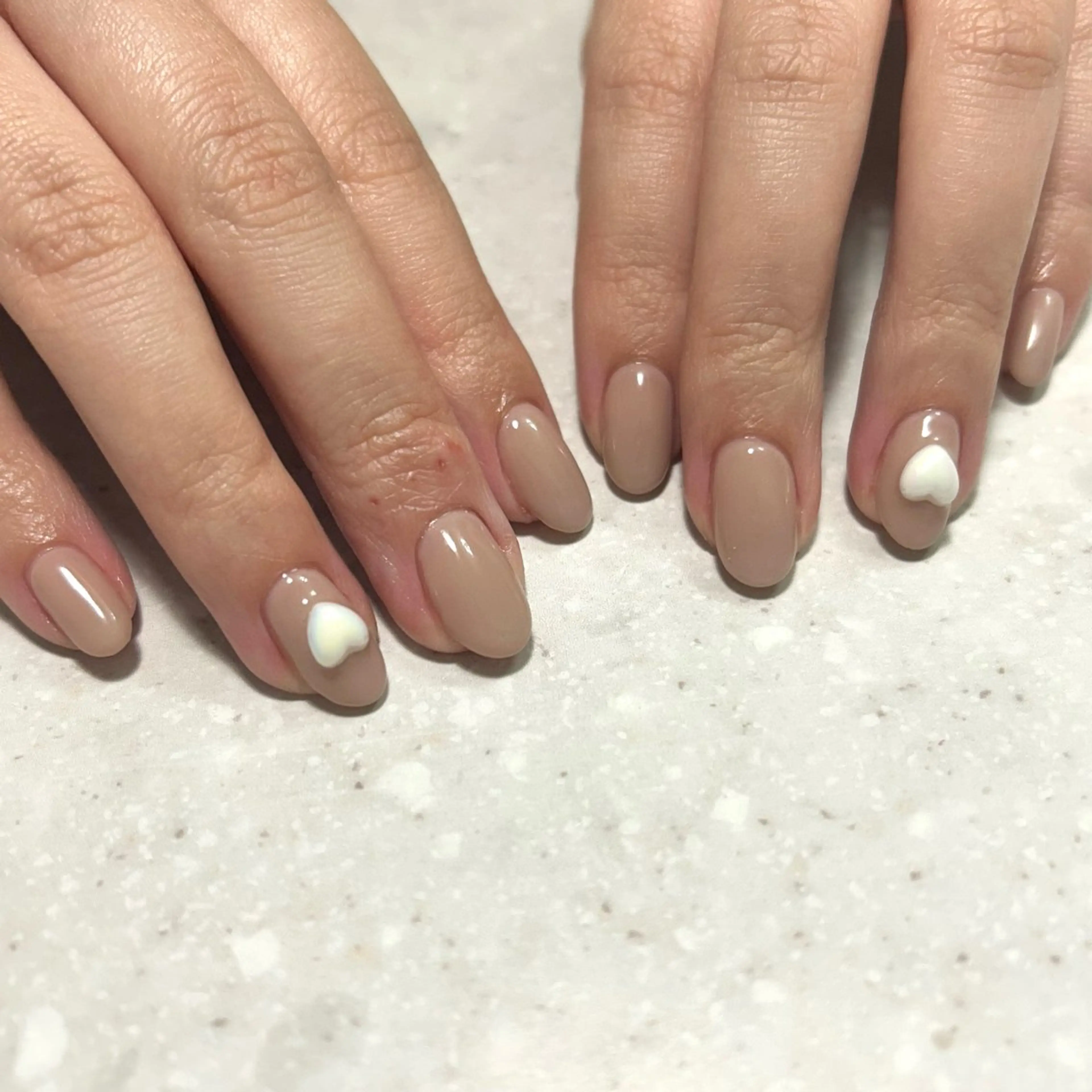 ネイル アートネイル ハート ハンドネイル REVIA nailのネイルデザイン