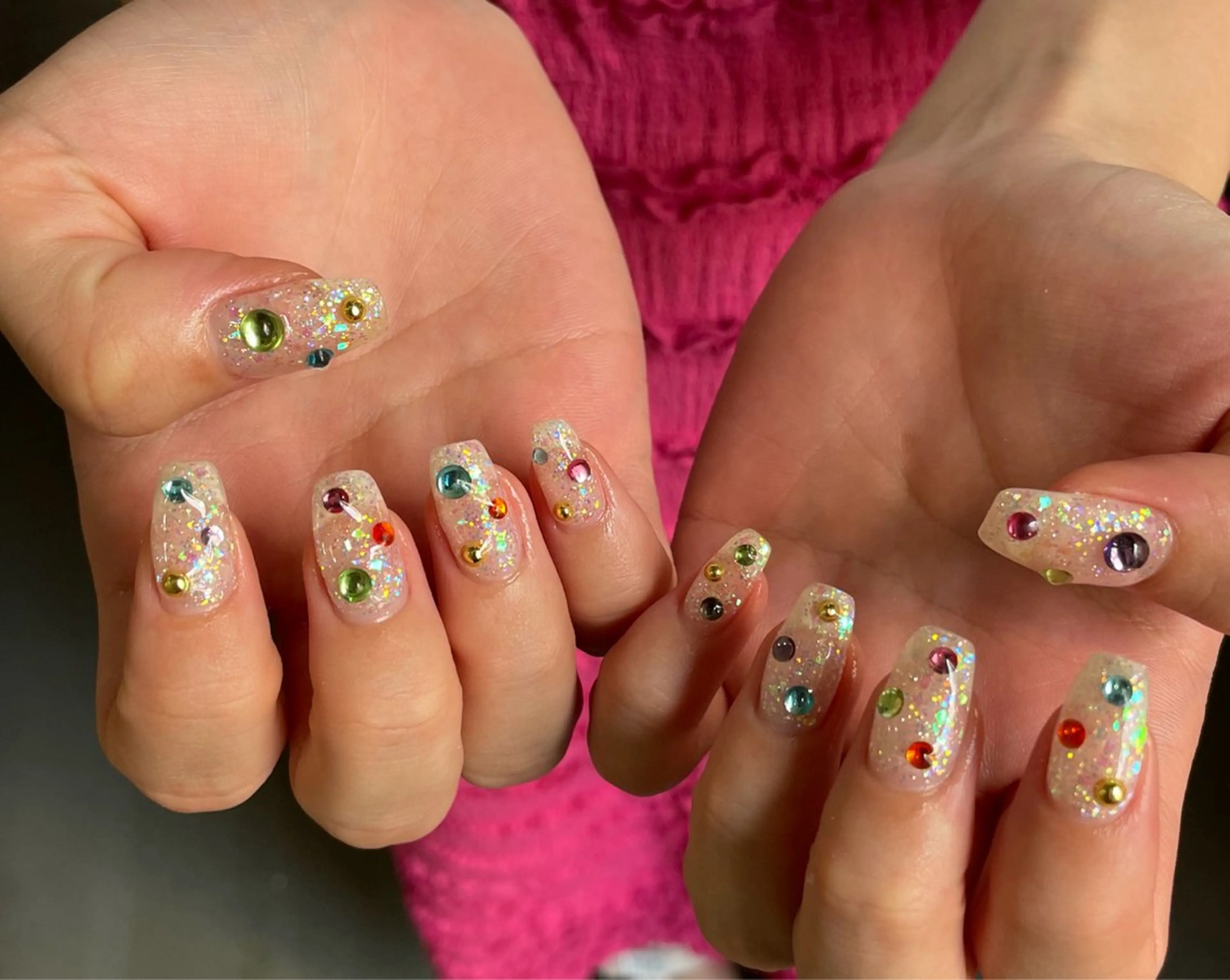 ⋆˙♡✨ハンド*ストン付け放題の写真