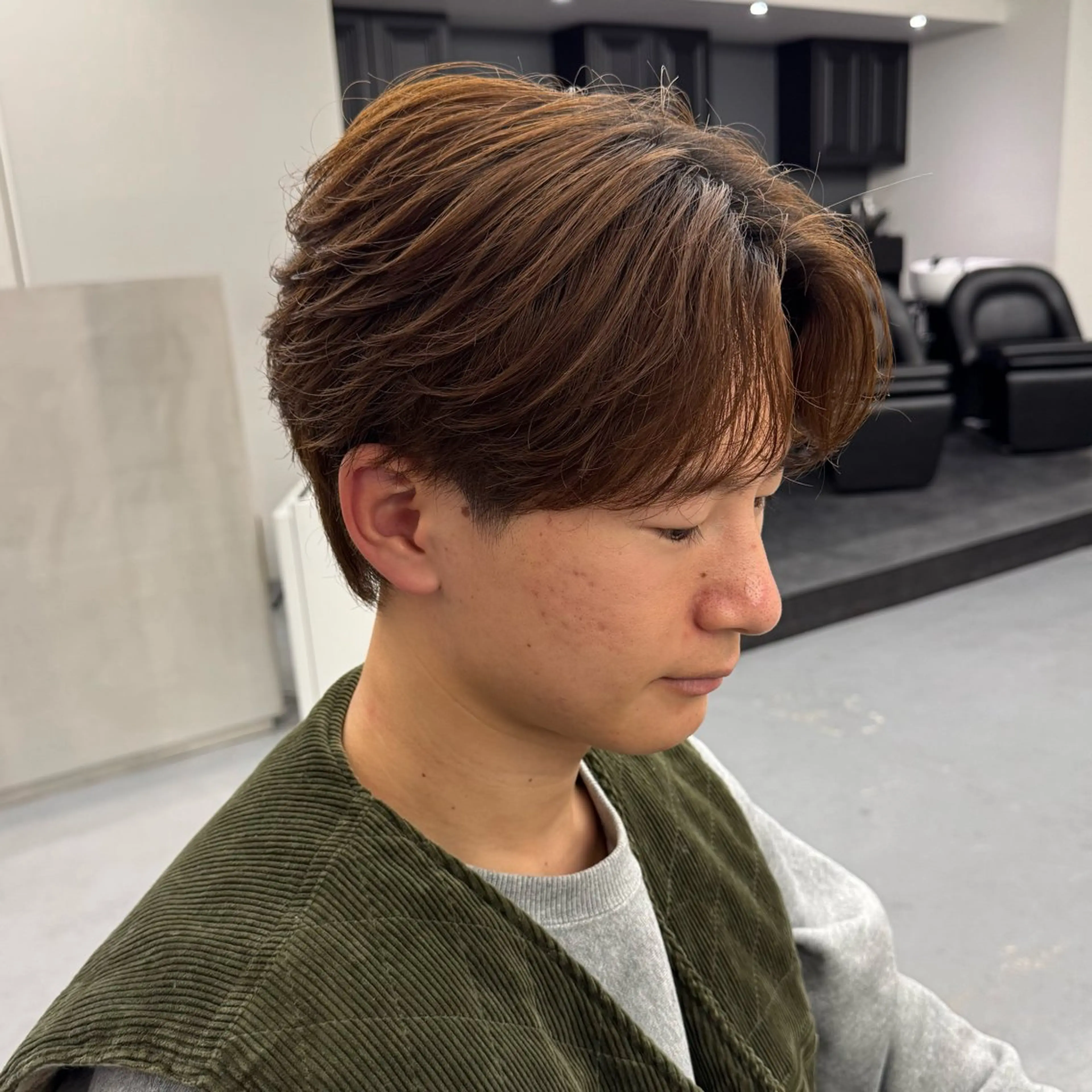 カラー パーマ 倉内 海哉のヘアスタイル