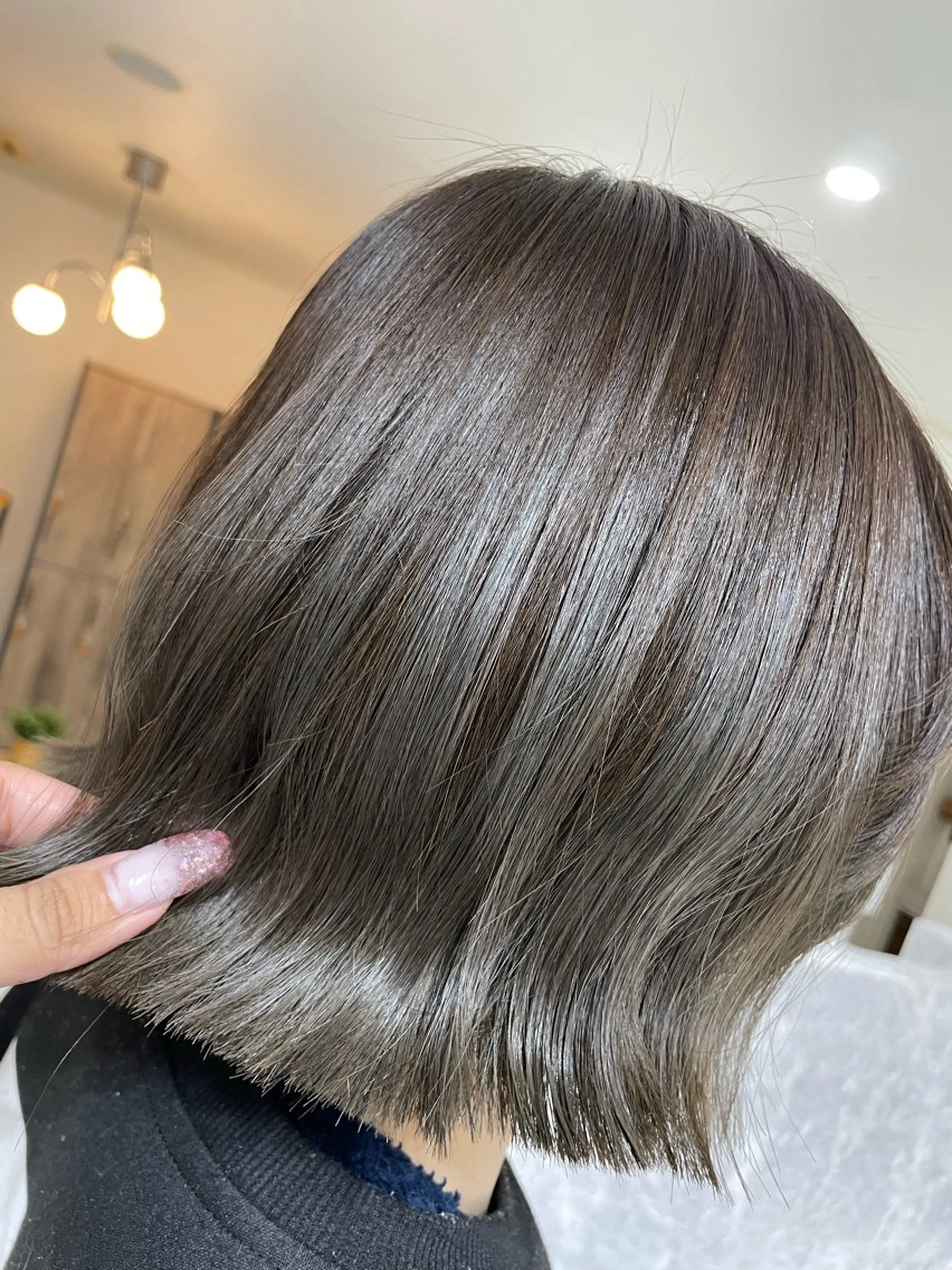 ミディアム カラー 大内 カオリのヘアスタイル