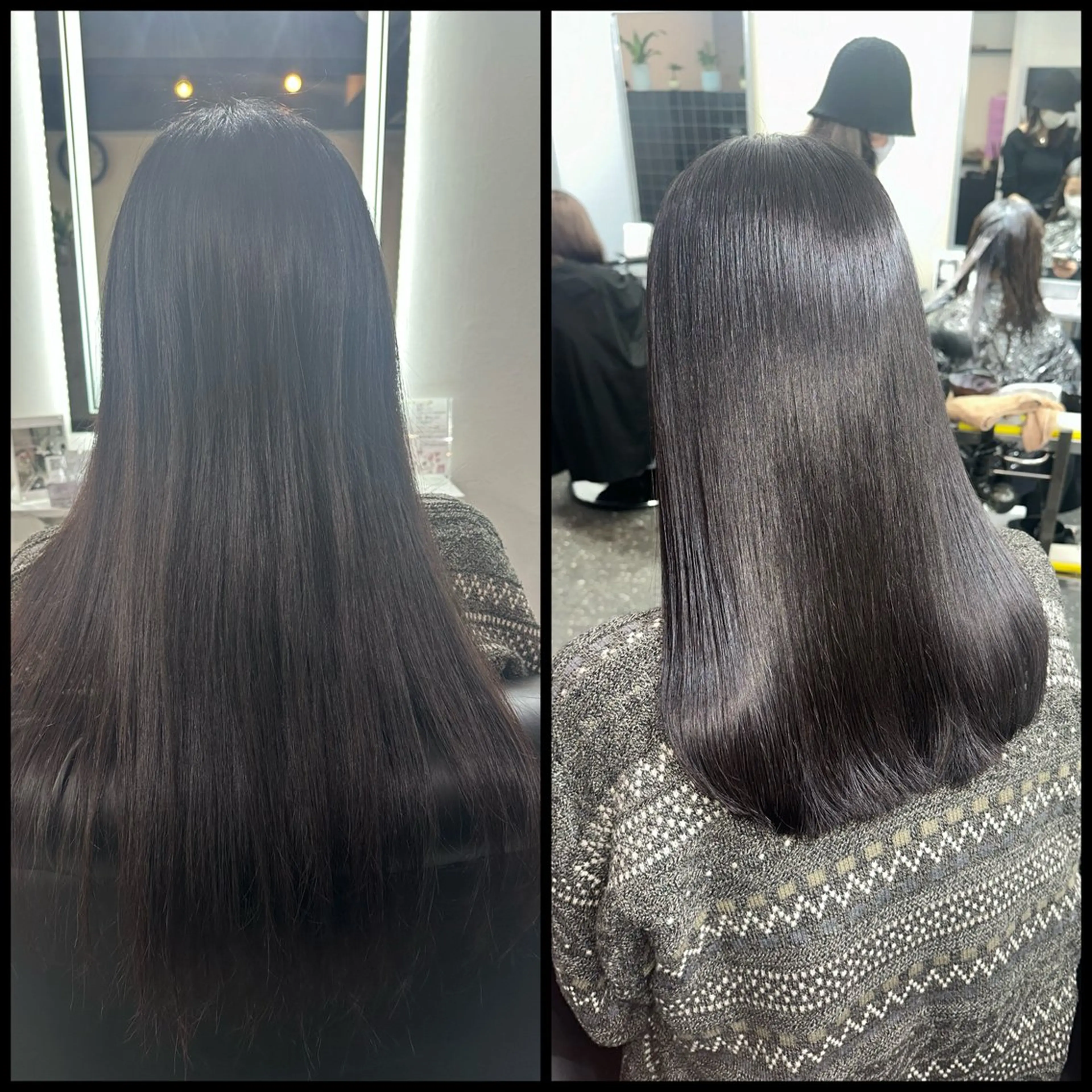 ロング パーマ カット 縮毛矯正 トリートメント 髪質改善⭐️縮毛矯正 吉祥寺⭐️Rinaのヘアスタイル