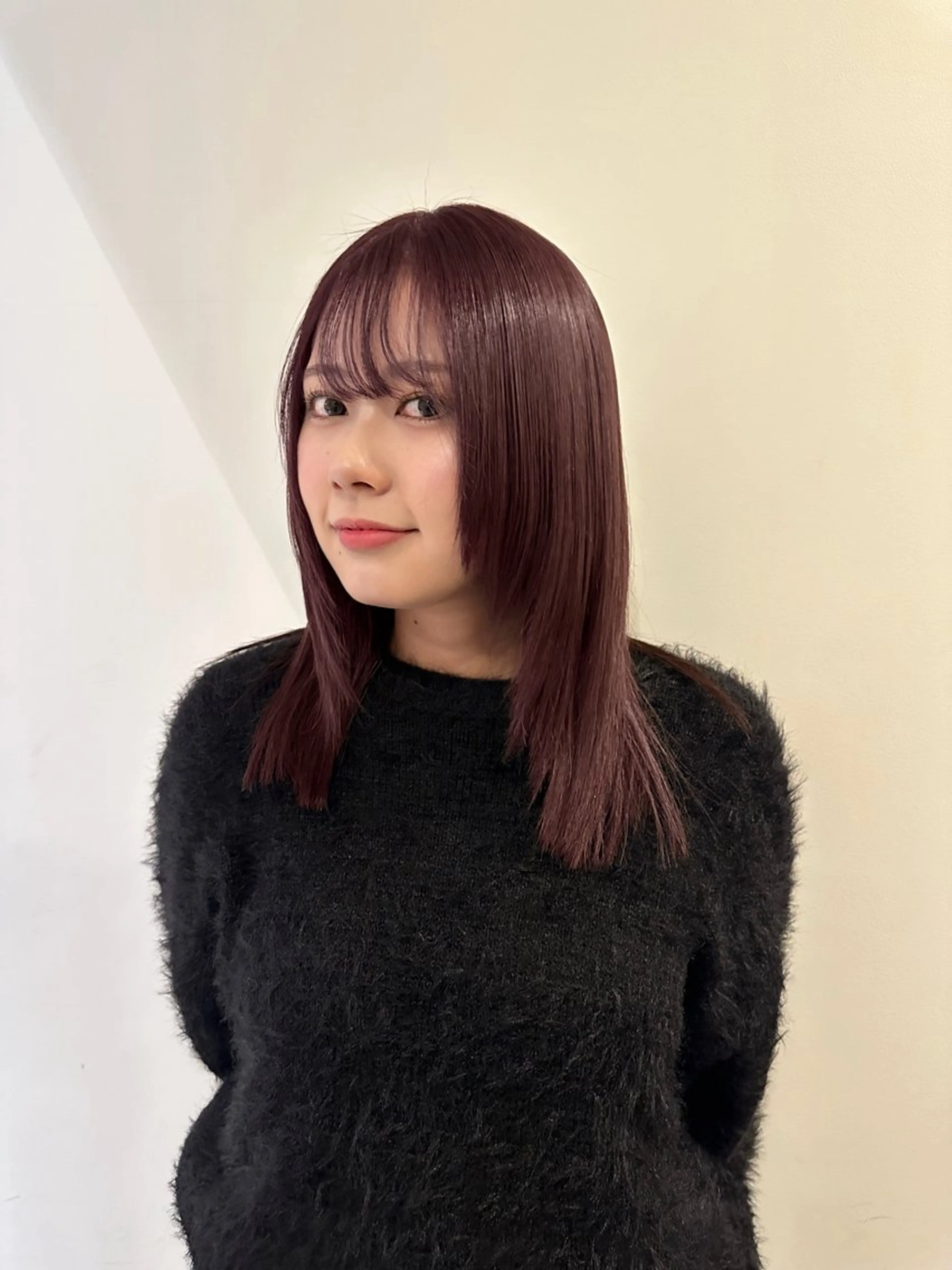 セミロング カラー ブリーチ ダブルカラー ブリーチなしカラー ayano/レイヤー /暖色カラーのヘアスタイル