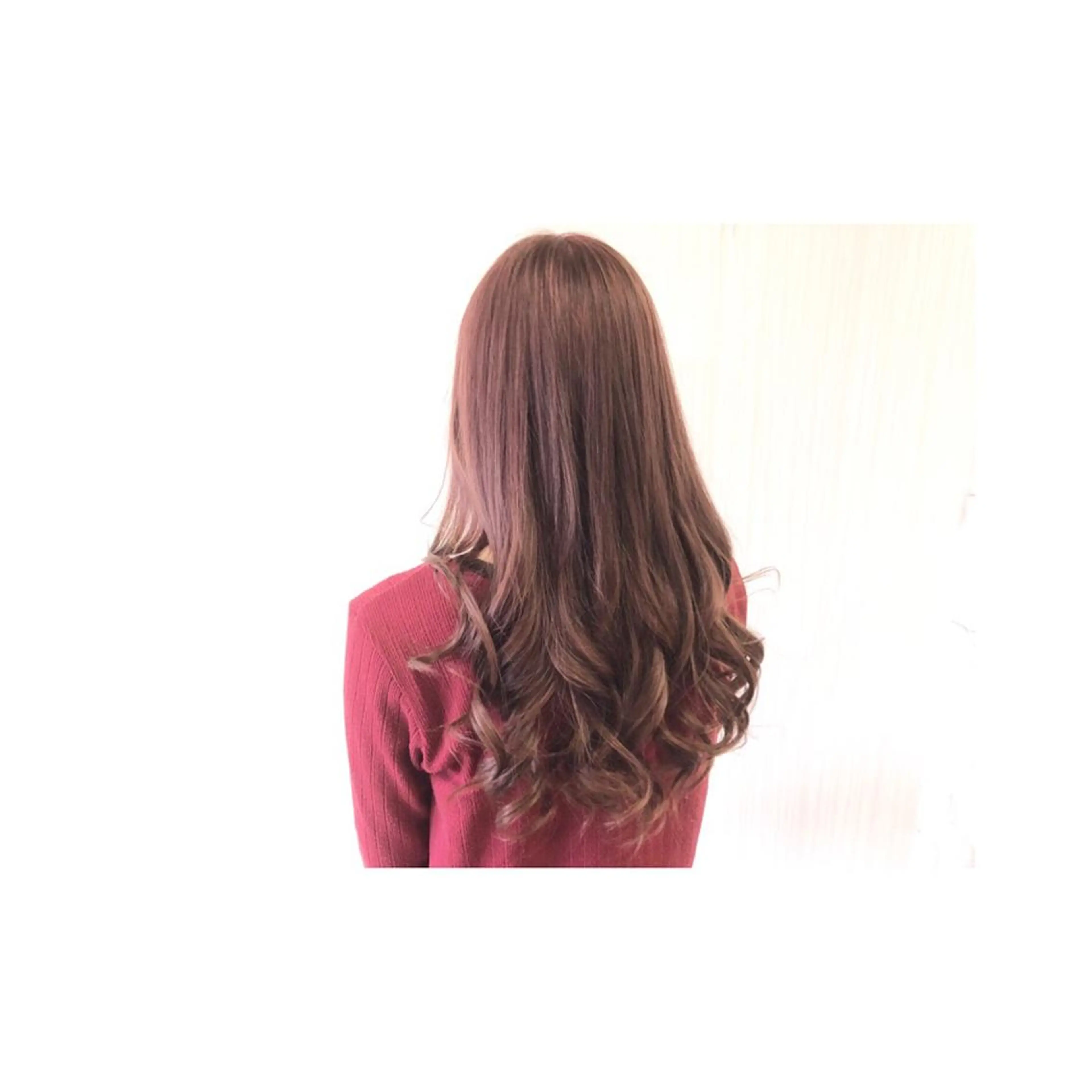 ロング カラー ブラウンカラー ピンクカラー ピンクブラウン ヘアカラー トリートメント 💓シールエクステ ルミエールのヘアスタイル