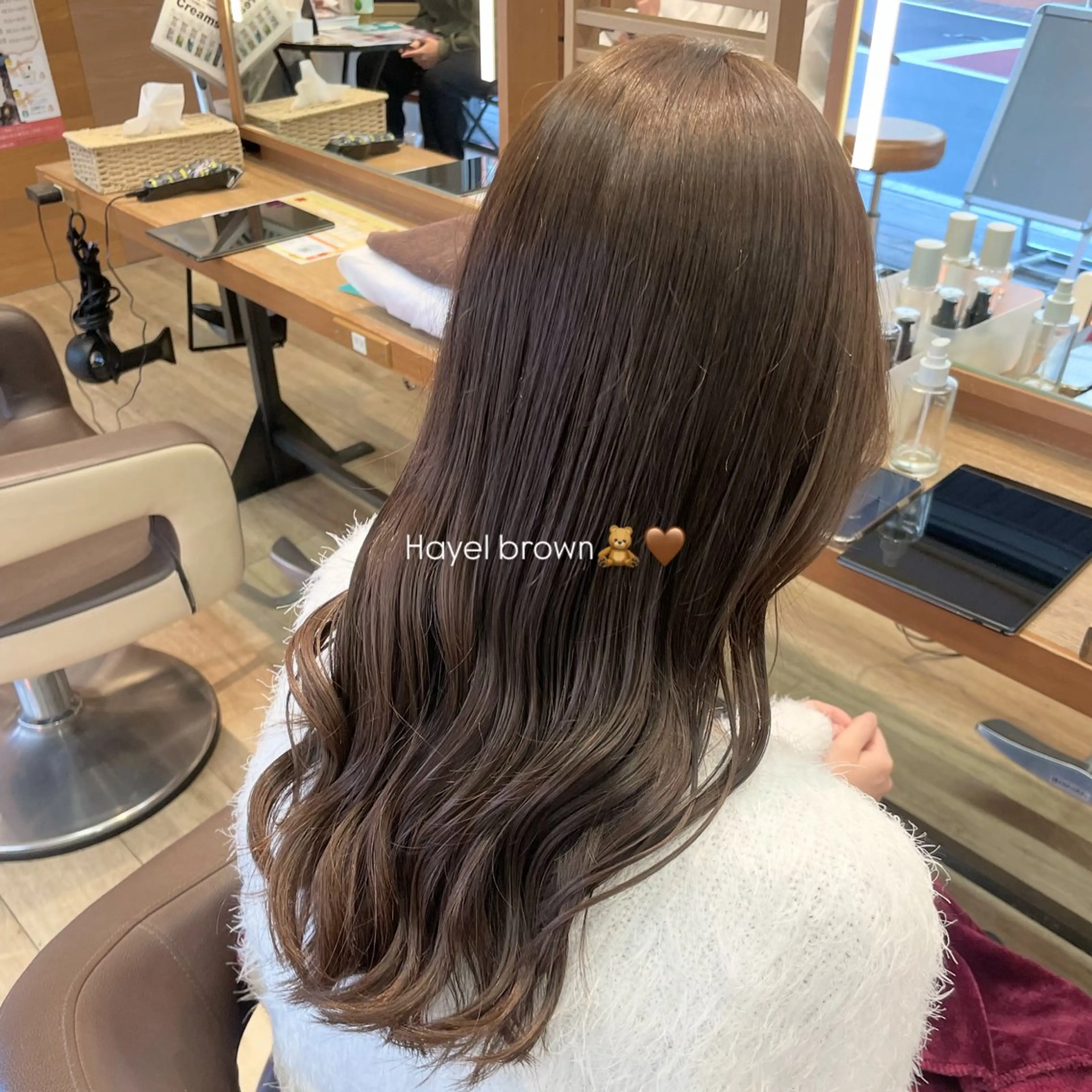 セミロング カラー ブリーチ 透明感カラー ヘアカラー こいき/ブラウン・ 暖色/艶カラー🎀✨のヘアスタイル