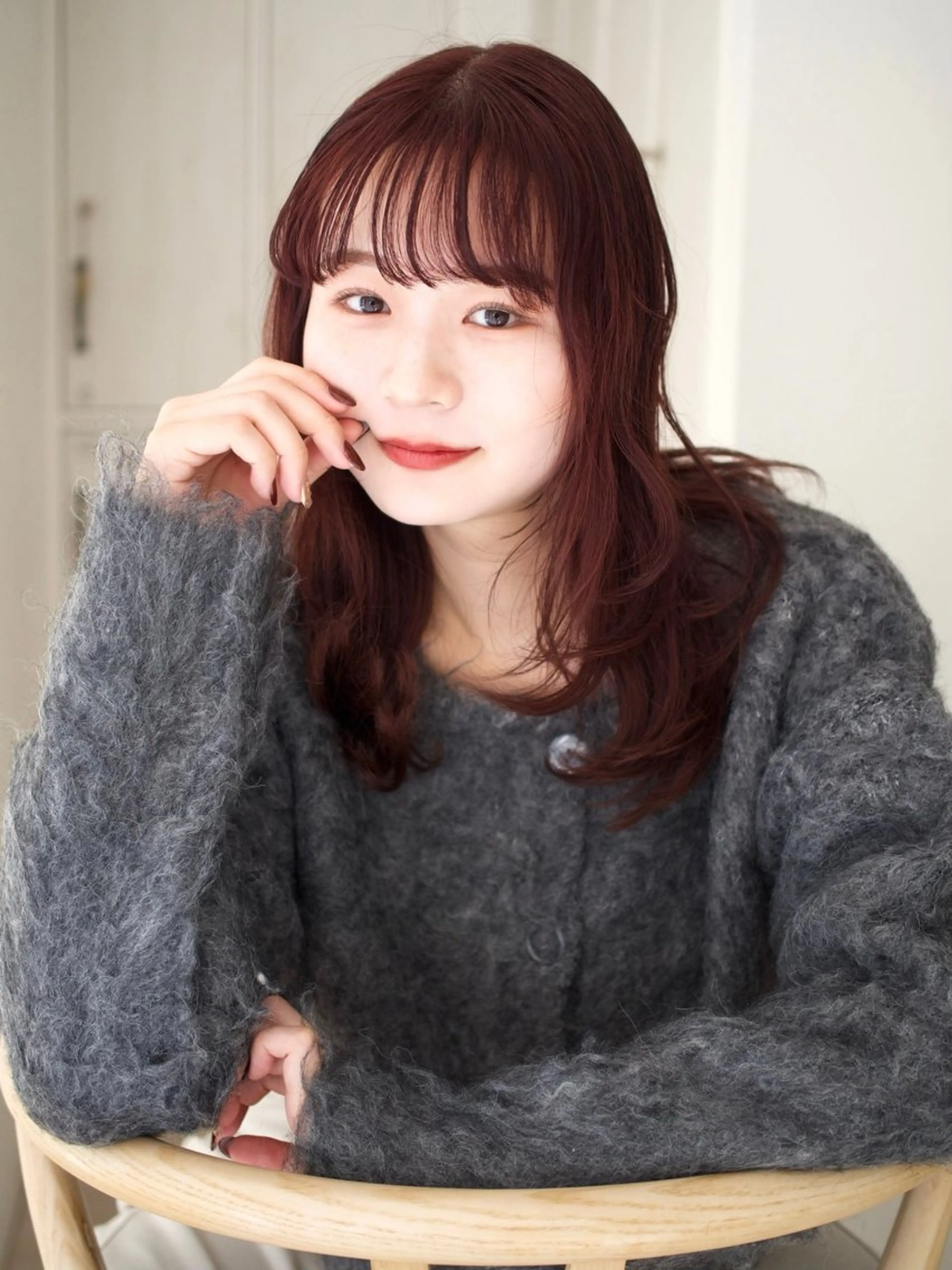 セミロング ピンクブラウン 💖🌷越後 遥🌷💖のヘアスタイル