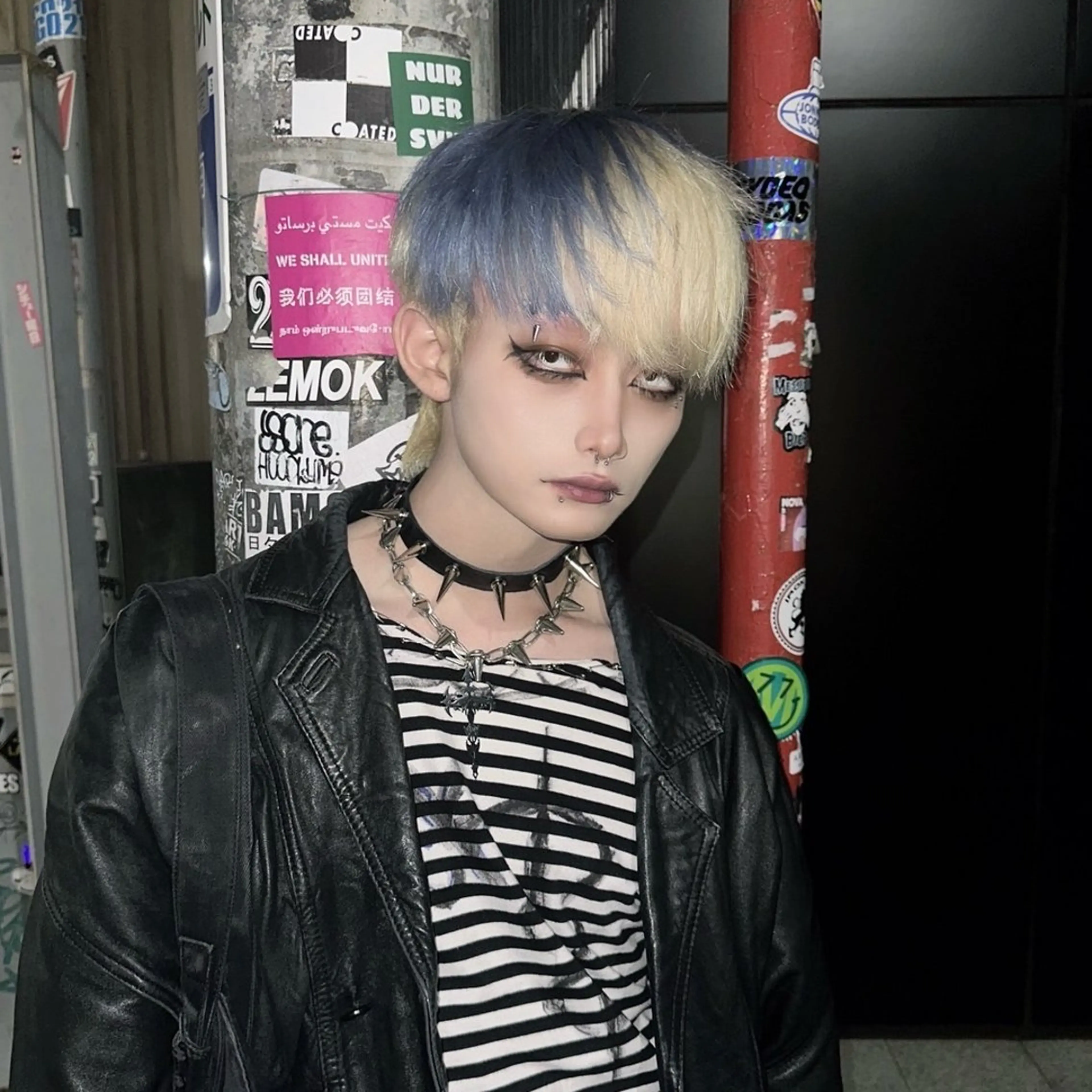 ショート メンズ ハイトーン/ウルフ /エクステ/ましろのヘアスタイル