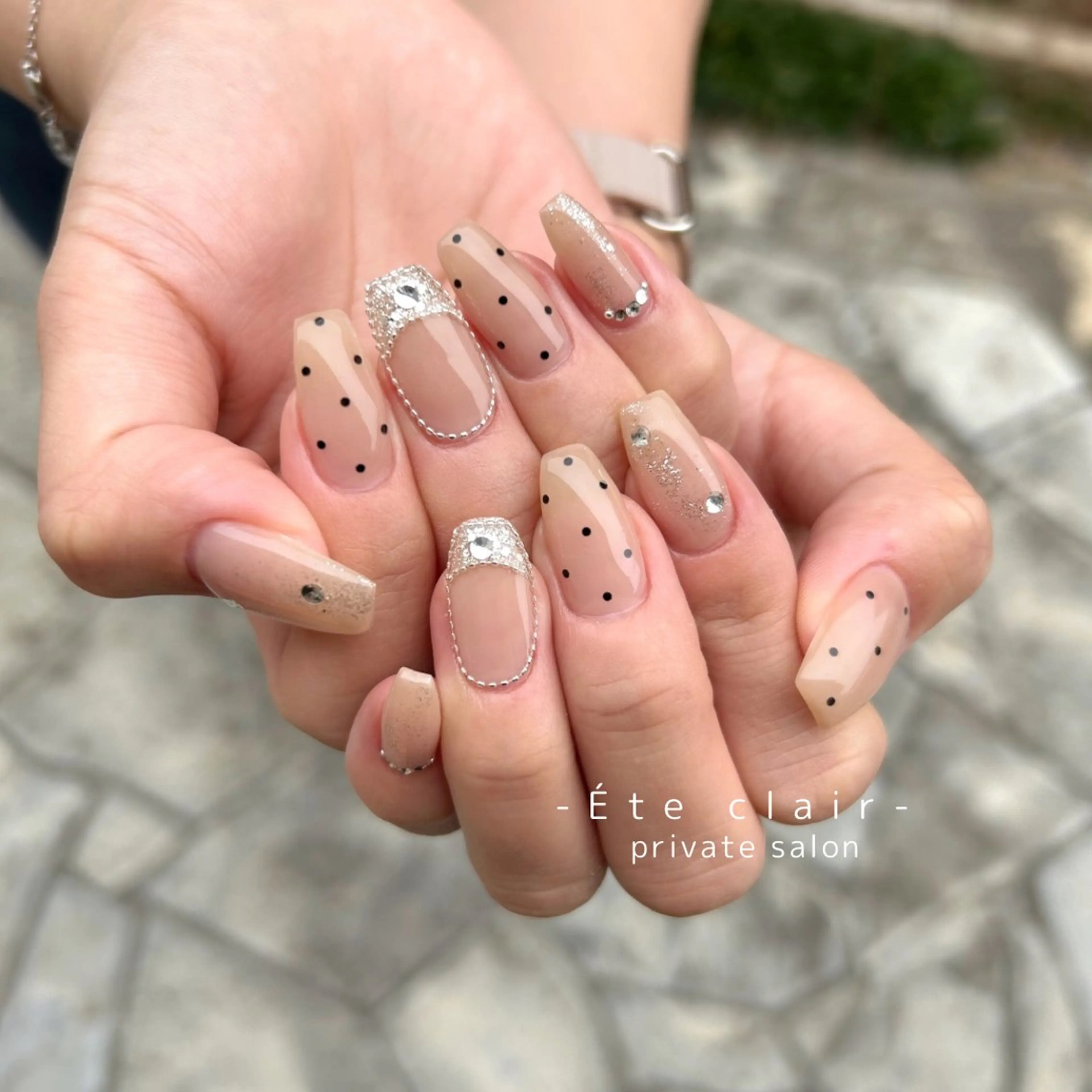 ネイル フットネイル ジェルネイル マグネットネイル ニュアンスネイル パラジェル ハンドネイル Ète clair エテクレールのネイルデザイン