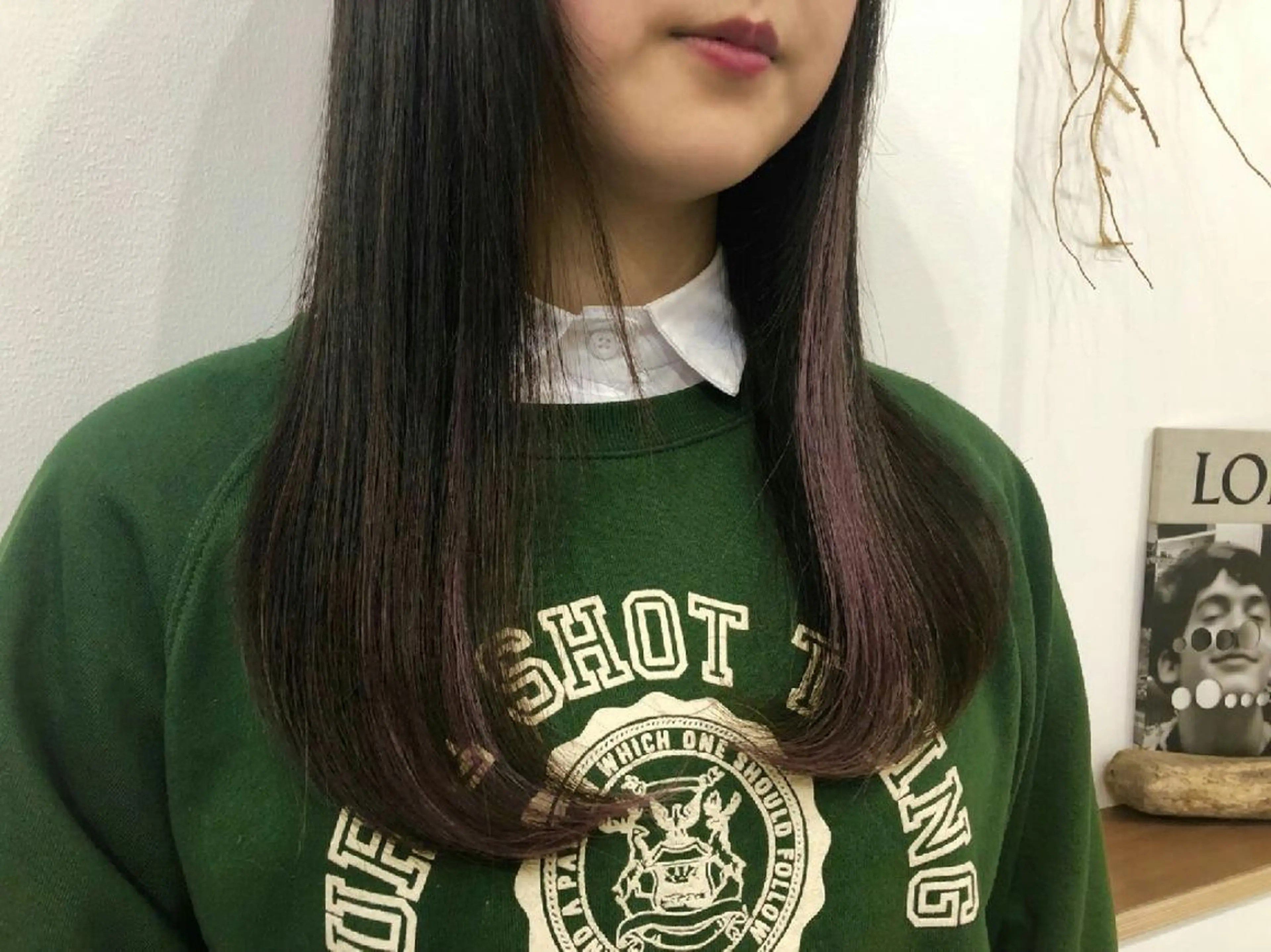 セミロング カラー インナーカラー エクステ ヘアカラー 🦋美髪／エクステ 🦋アベイクミのヘアスタイル