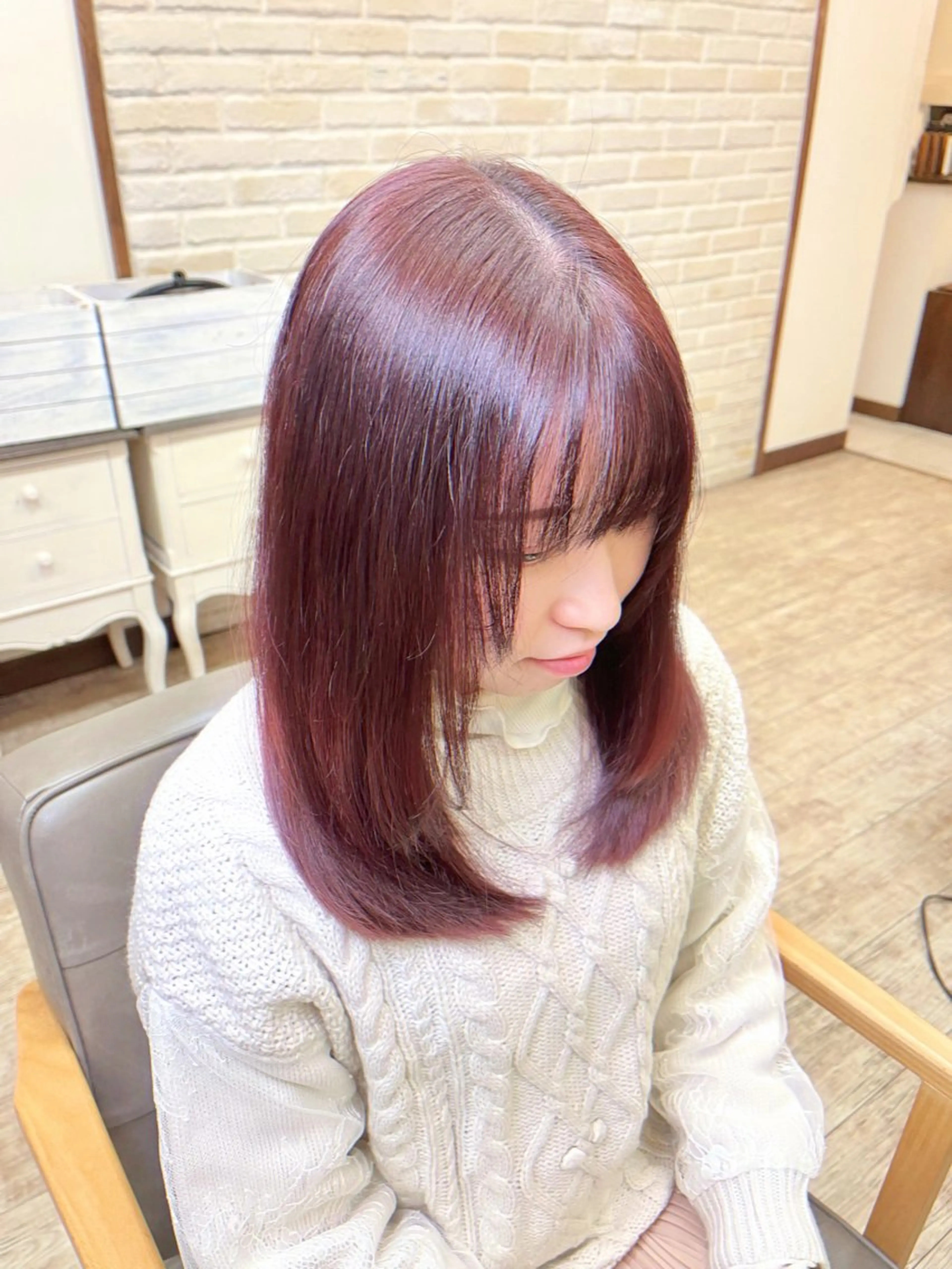 カラー 永井 若菜のヘアスタイル