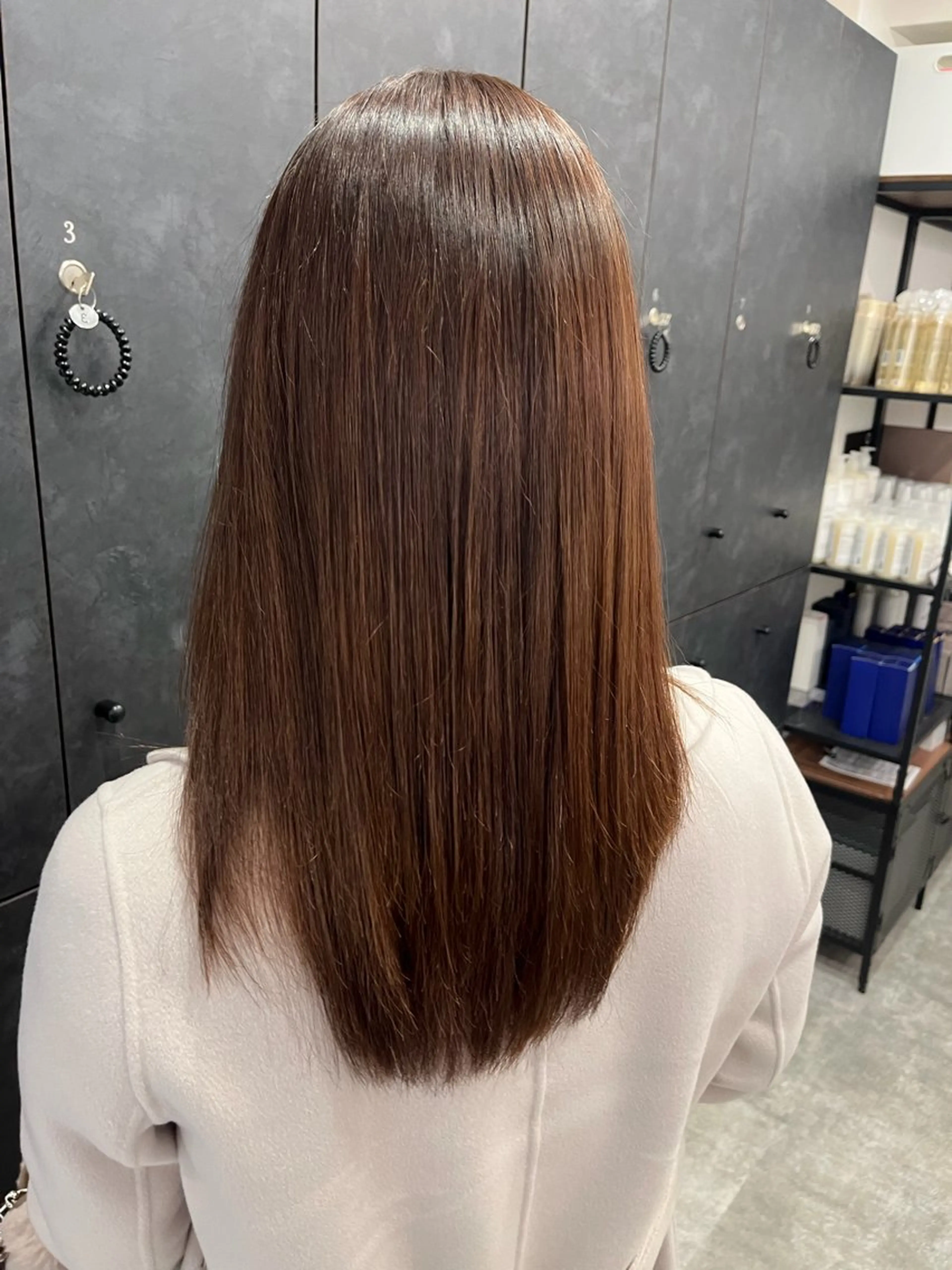 セミロング 縮毛矯正 塚田 直太郎のヘアスタイル