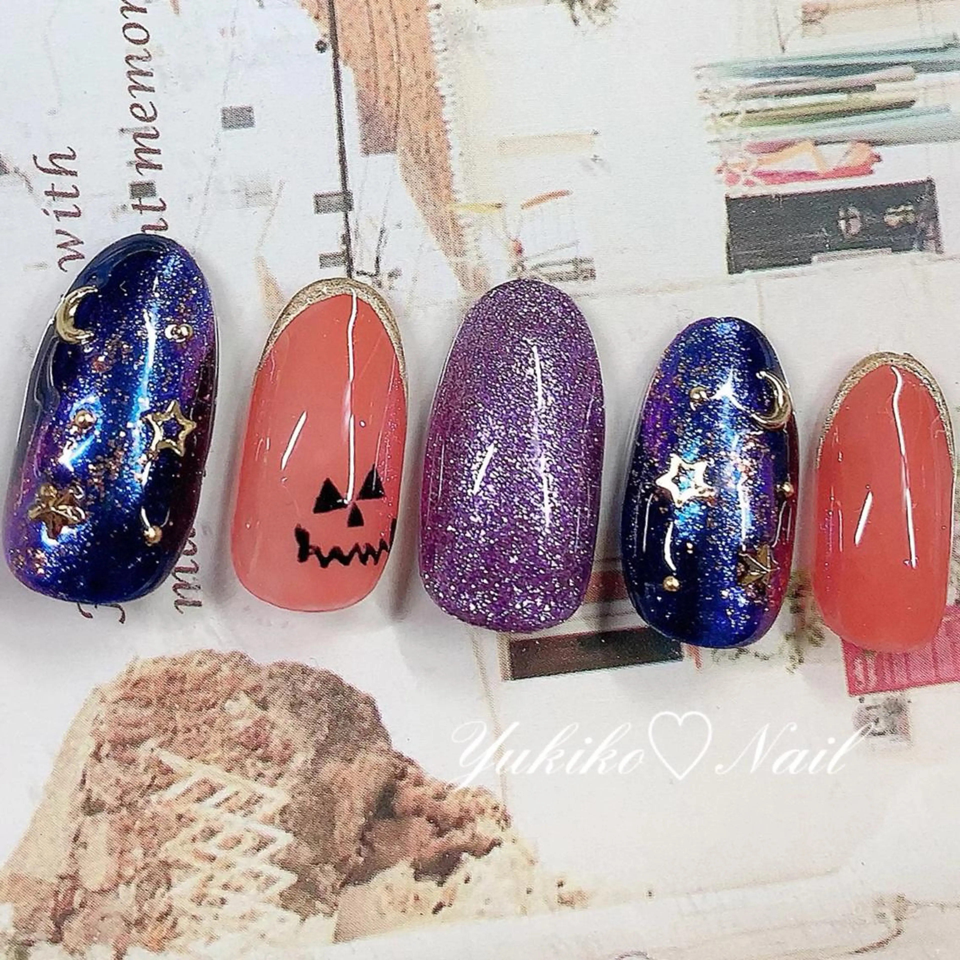 ネイル ハロウィン ハンドネイル ユキコ ネイルのネイルデザイン