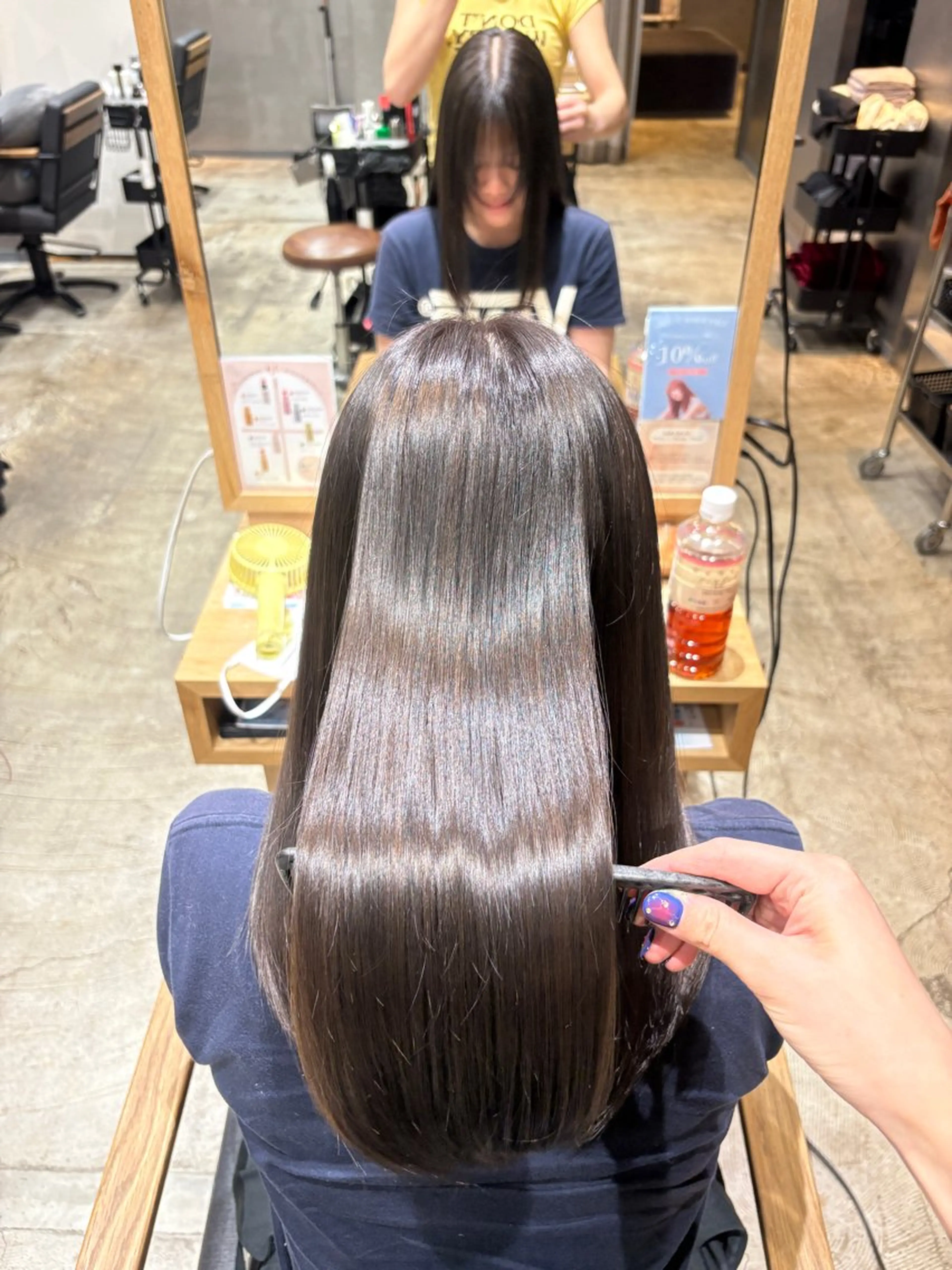 セミロング カラー Inity心斎橋/ クルミのヘアスタイル