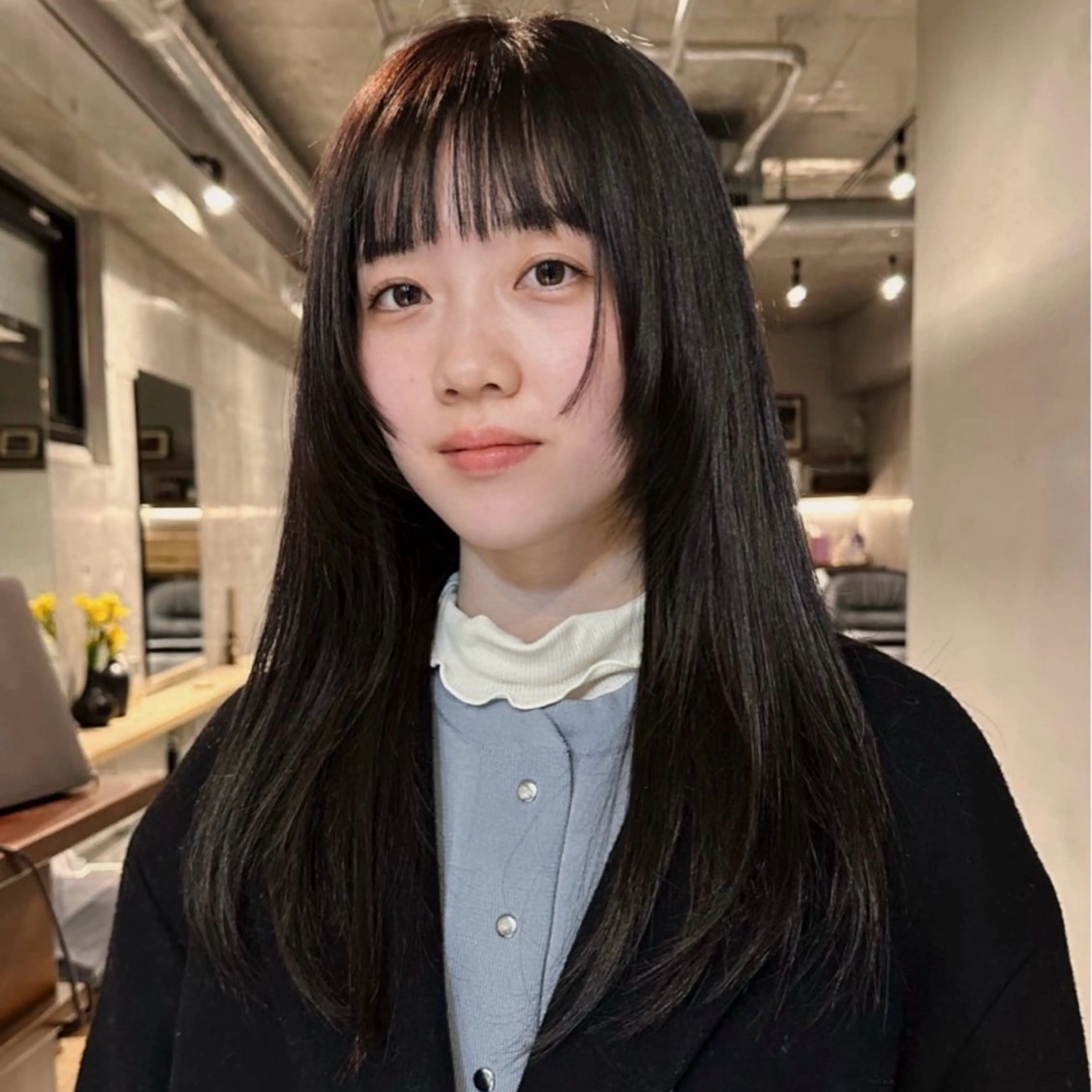 ロング カラー 前野 日奈のヘアスタイル