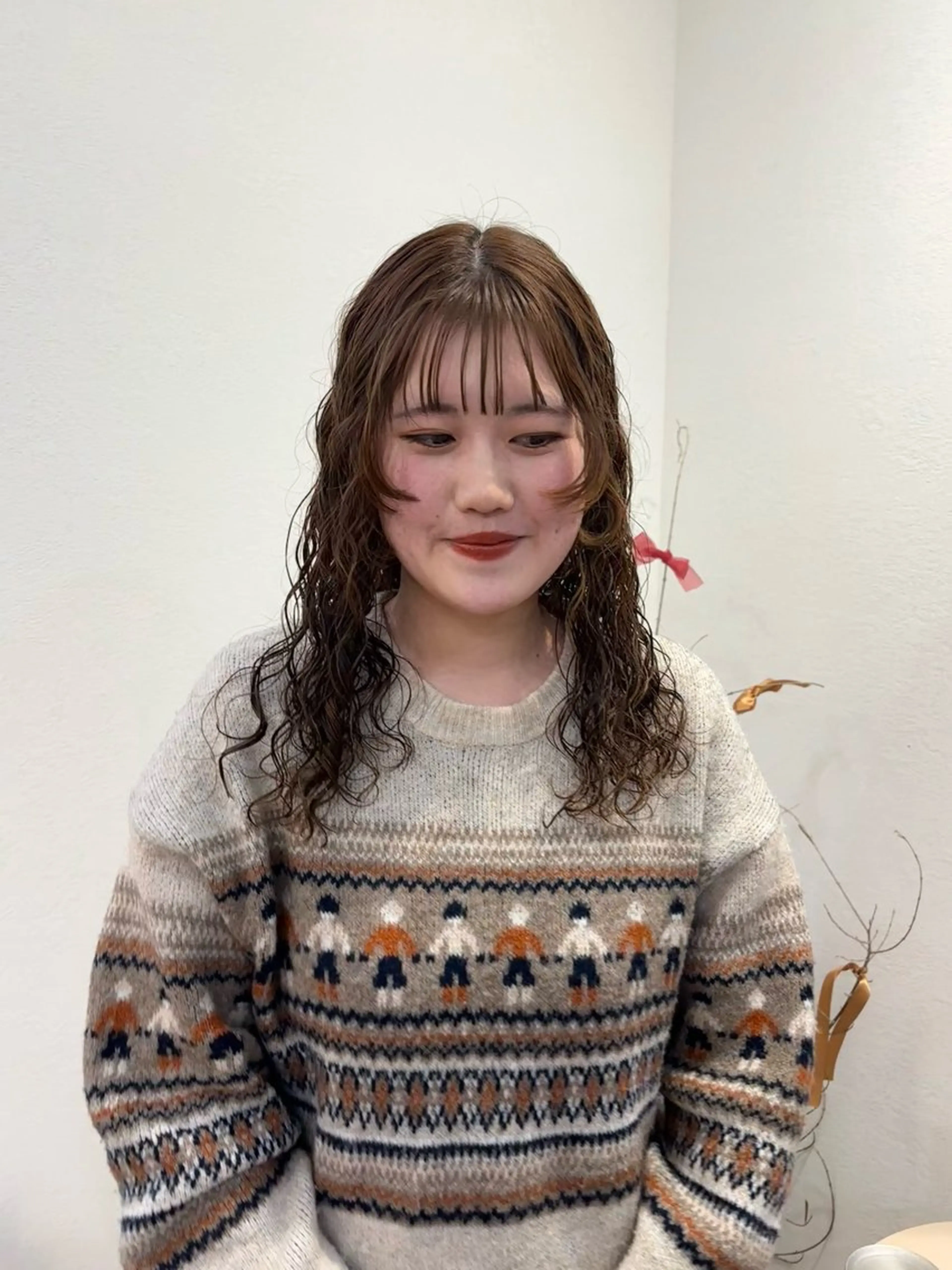 ロング パーマ anna/ラフパーマ /くすみベージュのヘアスタイル