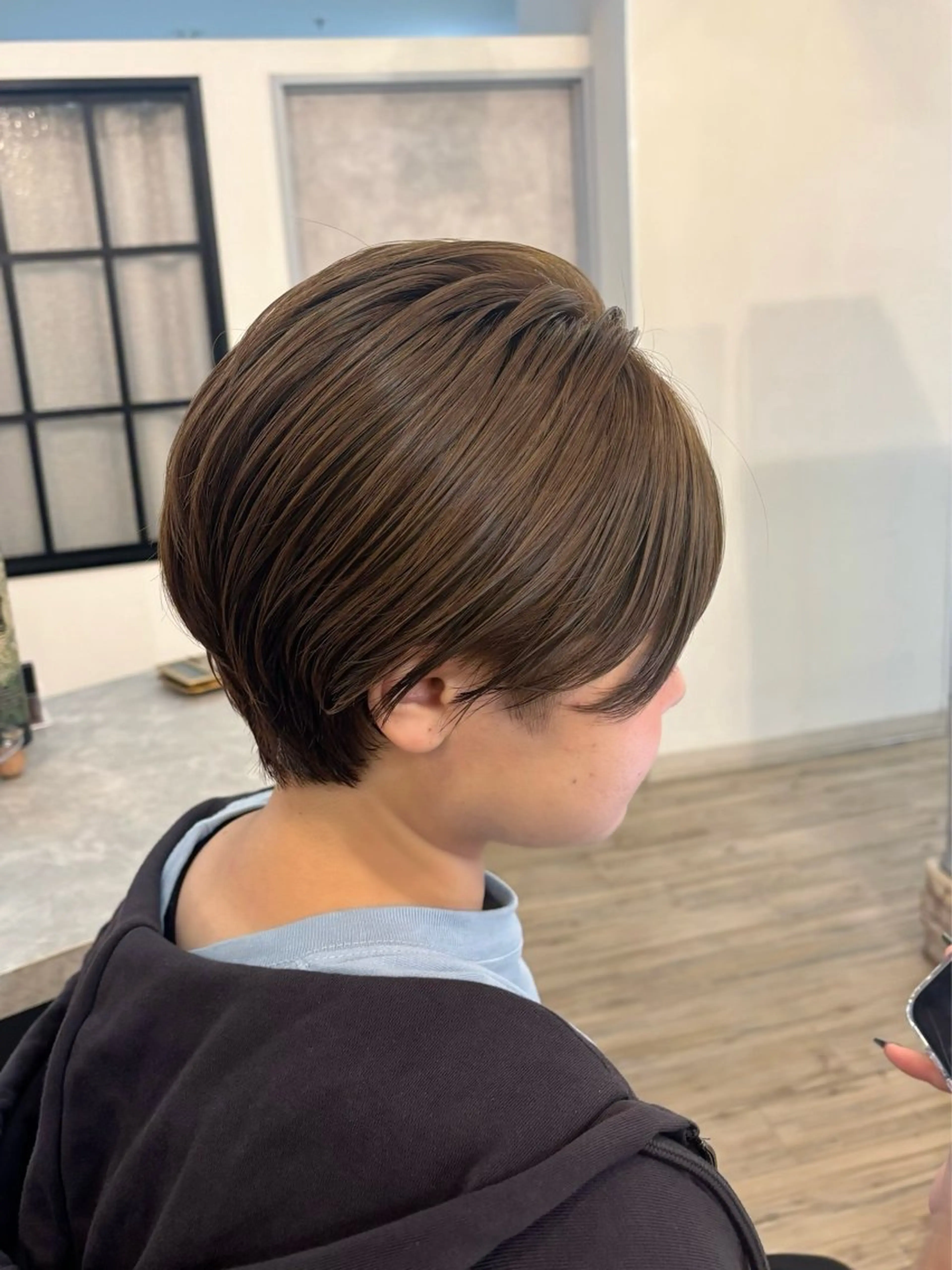 ショート カラー カット ヘアカラー トリートメント VISAGE ba.sk 金子詩帆のヘアスタイル