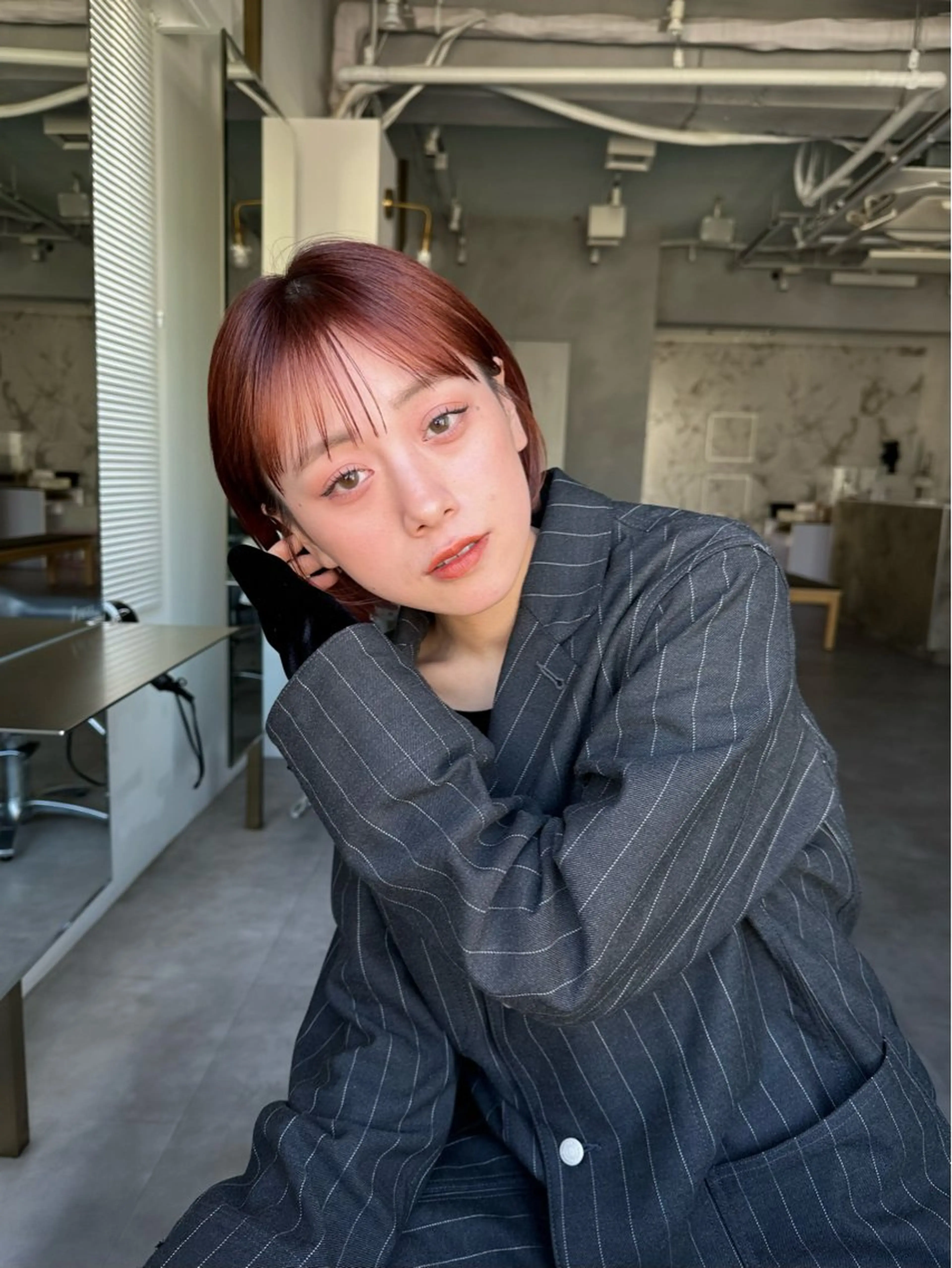 ショート カラー ヘアカラー トリートメント HIROKI /メンズ/艶カラーのヘアスタイル