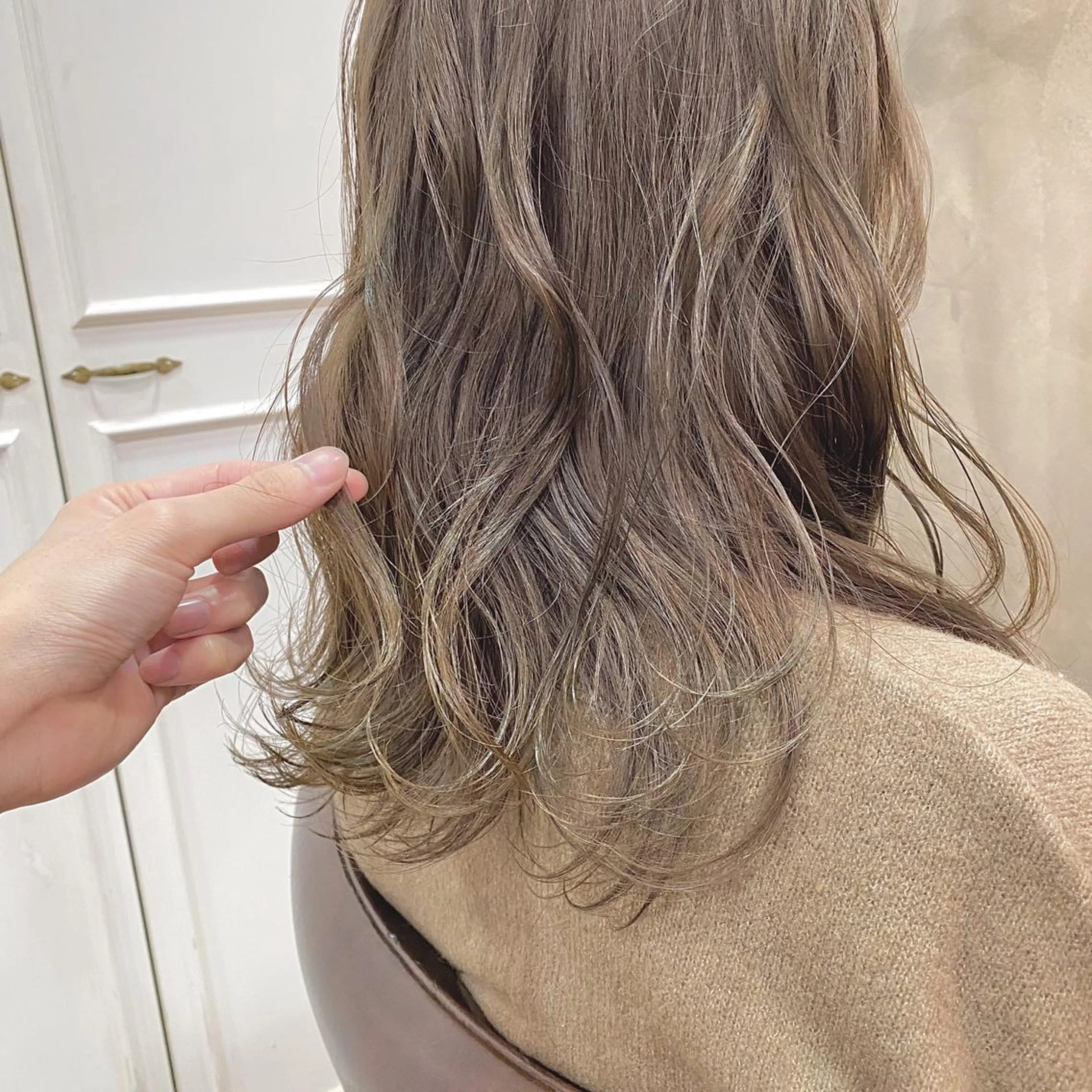 ミディアム カラー パーマ tane.所属・【ダメージレス施術】 【透明感】北村 拓也のヘアスタイル