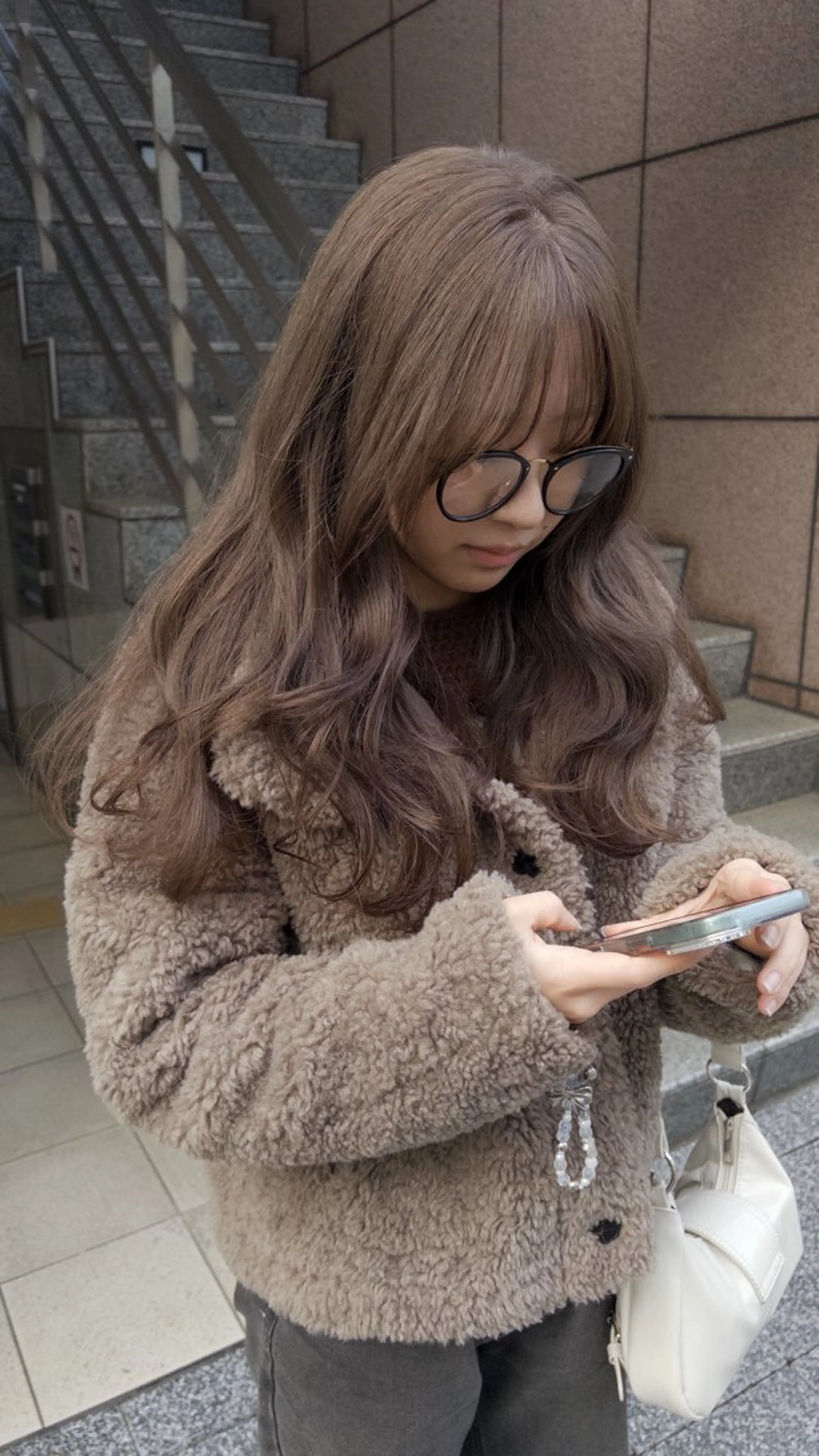 ロング カラー カット ヘアカラー トリートメント じゅわっと暖色カラー 🍊Moemiのヘアスタイル