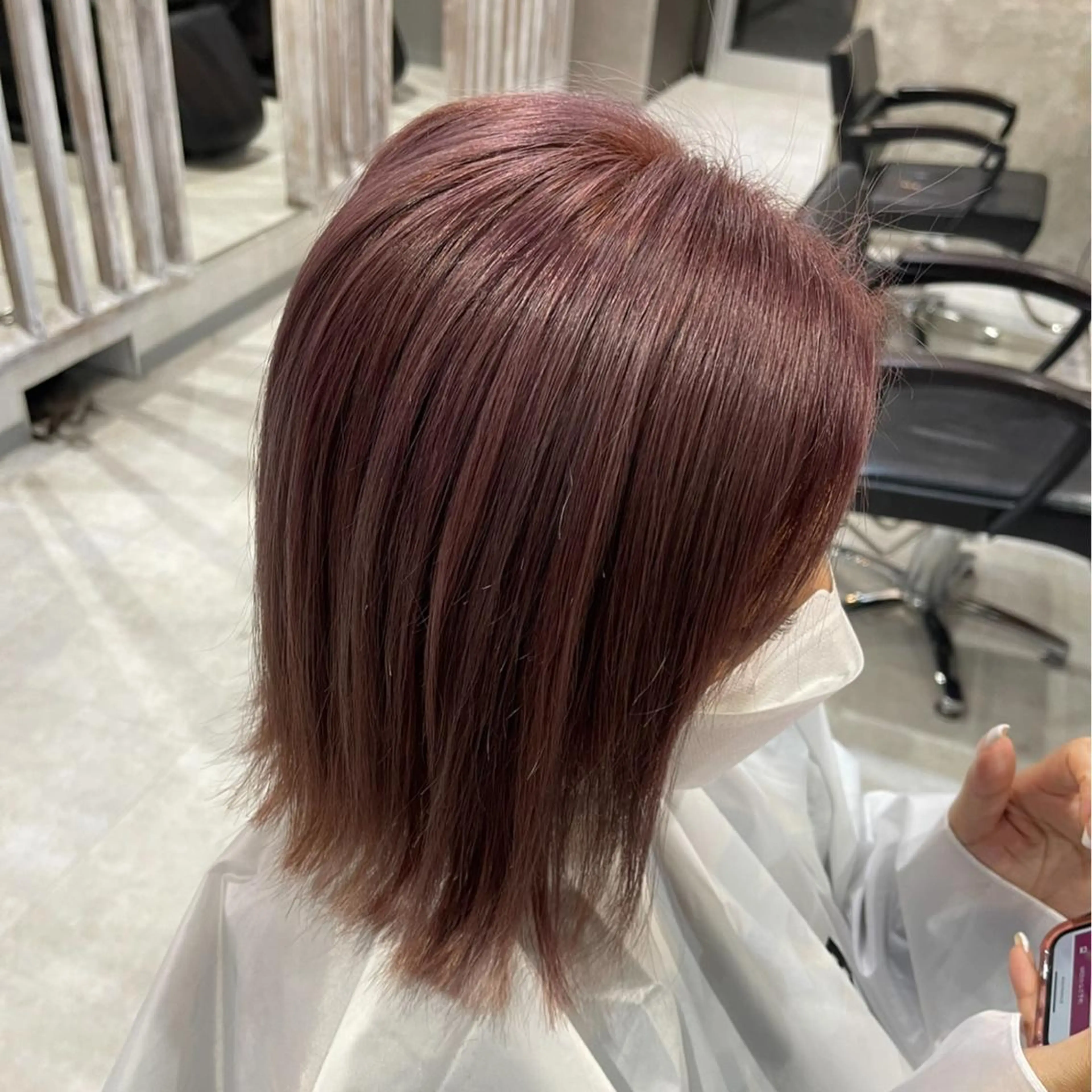 ミディアム カラー ヘアアレンジ ブリーチ ケアブリーチ ダブルカラー ピンクカラー バイオレットカラー ヘアカラー 松井那津子 /ハイライトブリーチのヘアスタイル