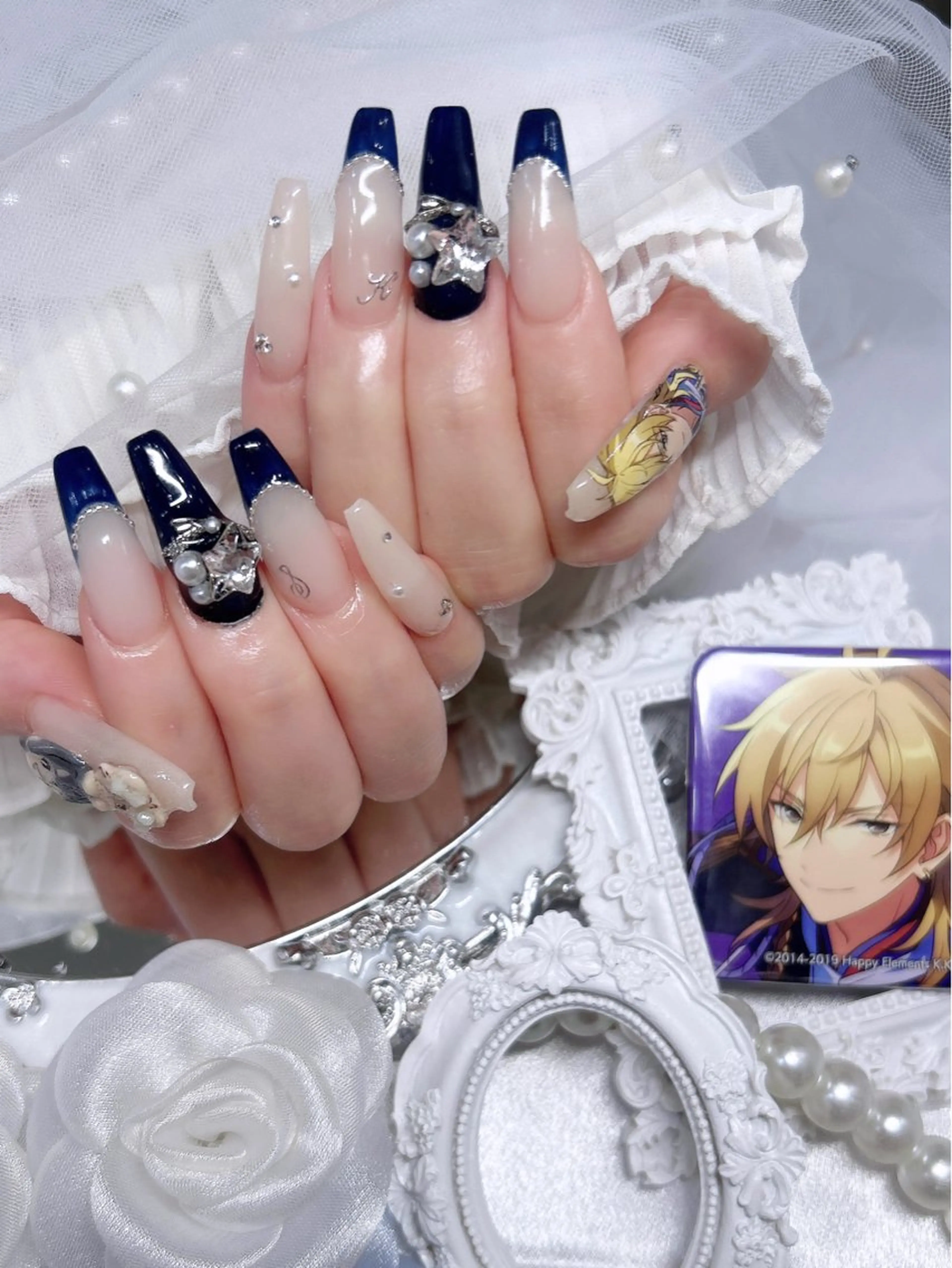 ネイル ハンドネイル ️🫧みつき/ 渋谷/痛ネイル️🫧のネイルデザイン