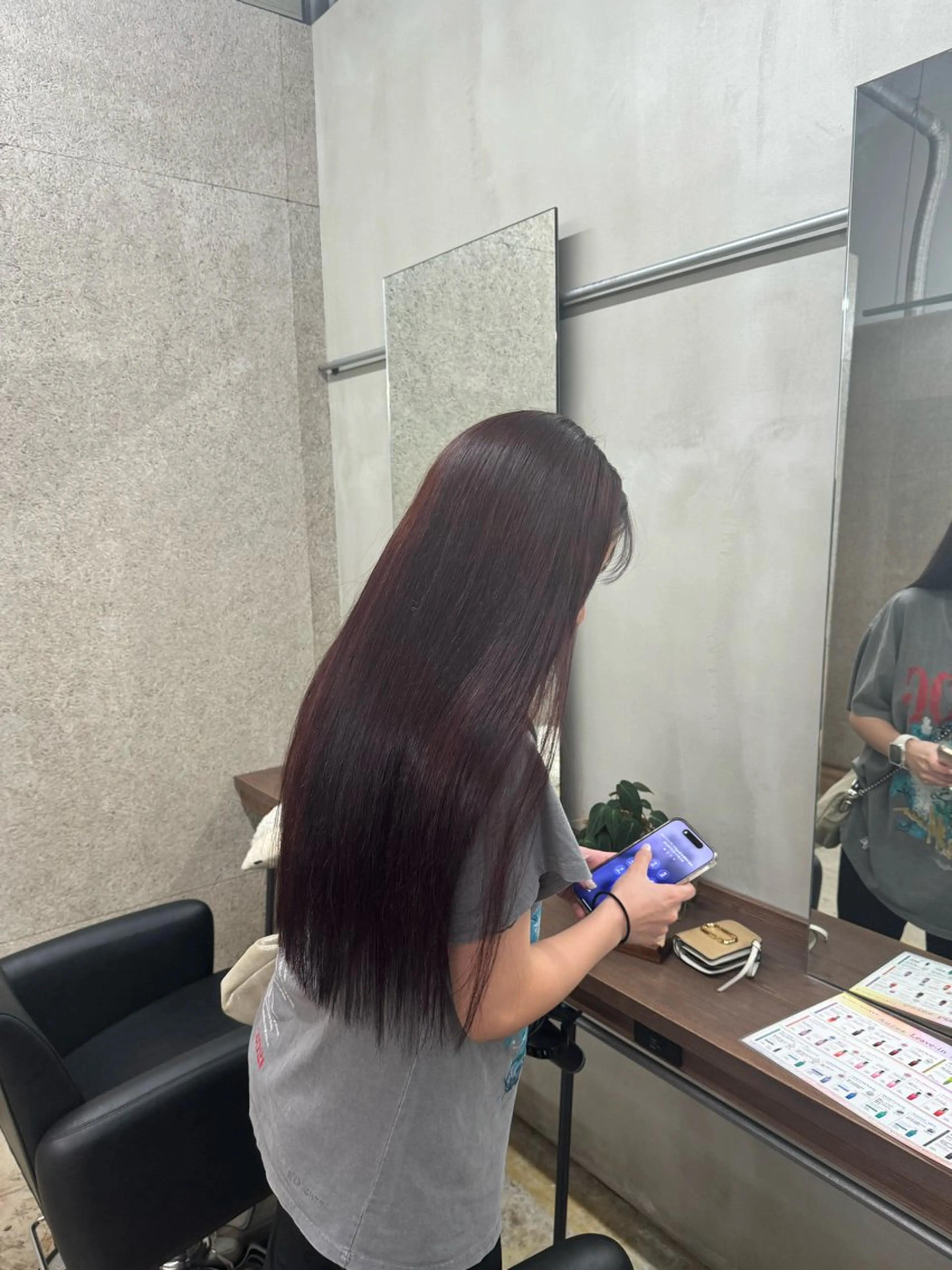 ロング ヘアカラー トリートメント 透明感/寒色/暖色/ sayakaのヘアスタイル