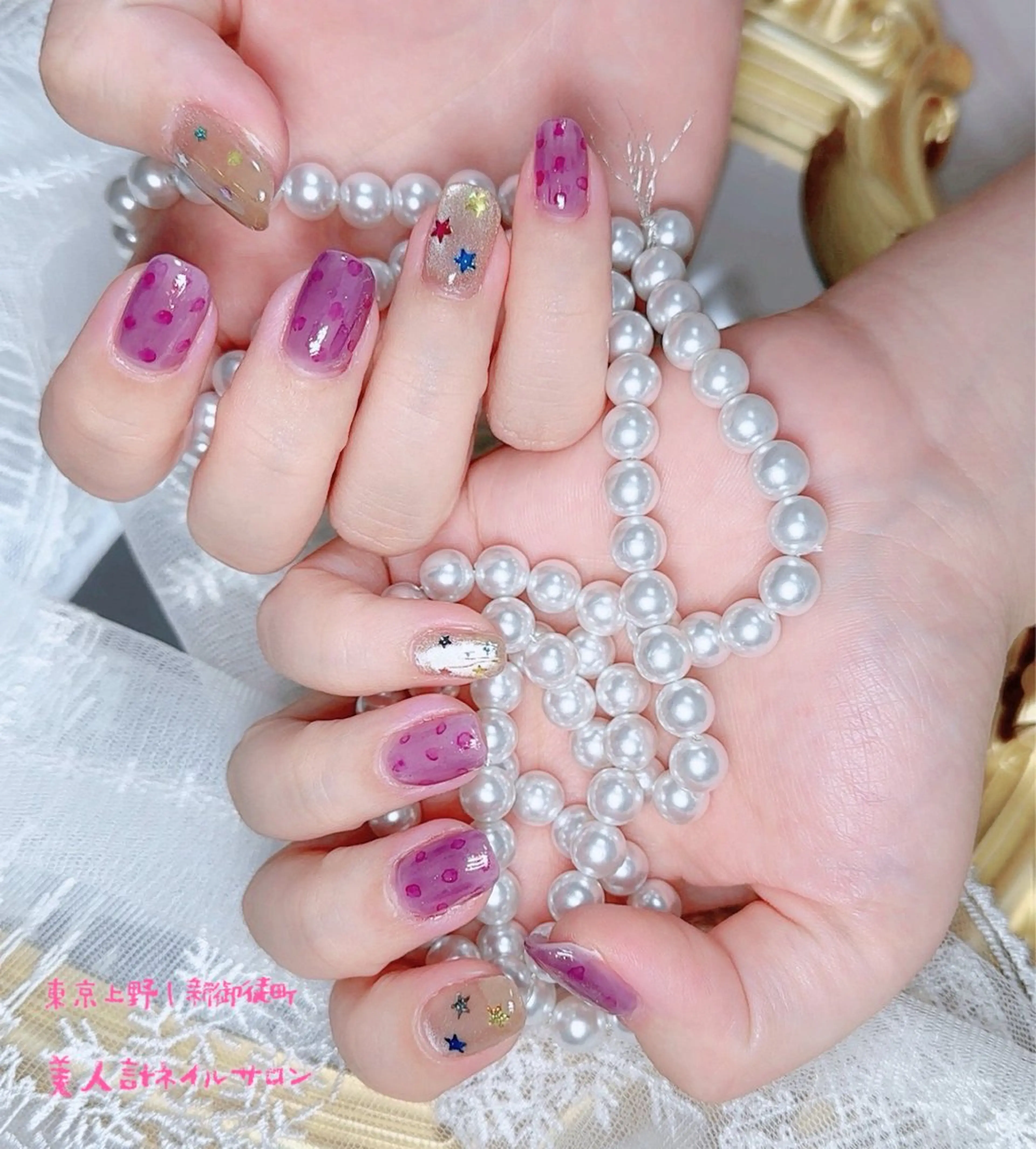ネイル 持ち込み ハンドネイル 美人計ネイルサロン所属・中山 美月のネイルデザイン