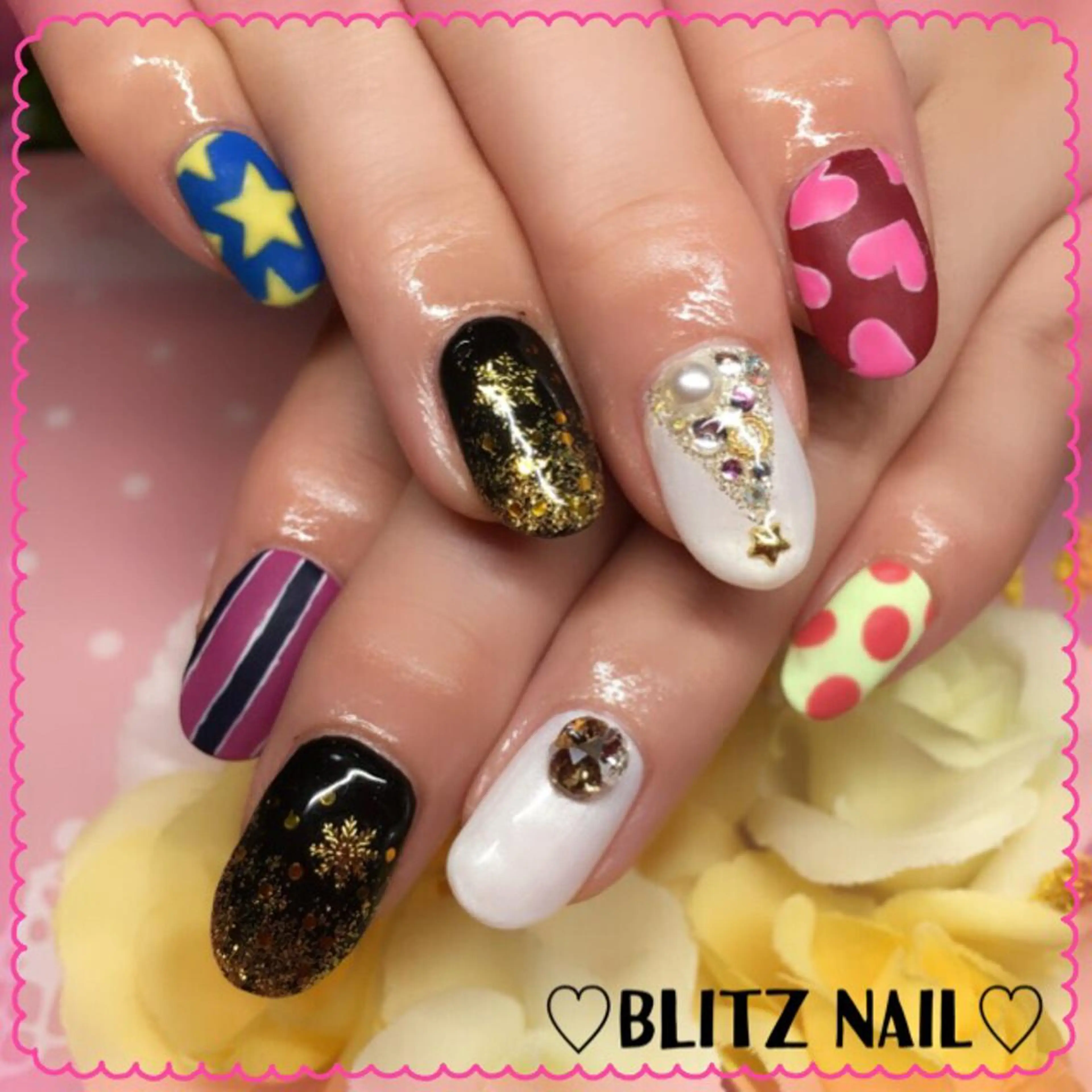 ネイル 持ち込み BLITZ Nail 岩田💅🏻✨のネイルデザイン