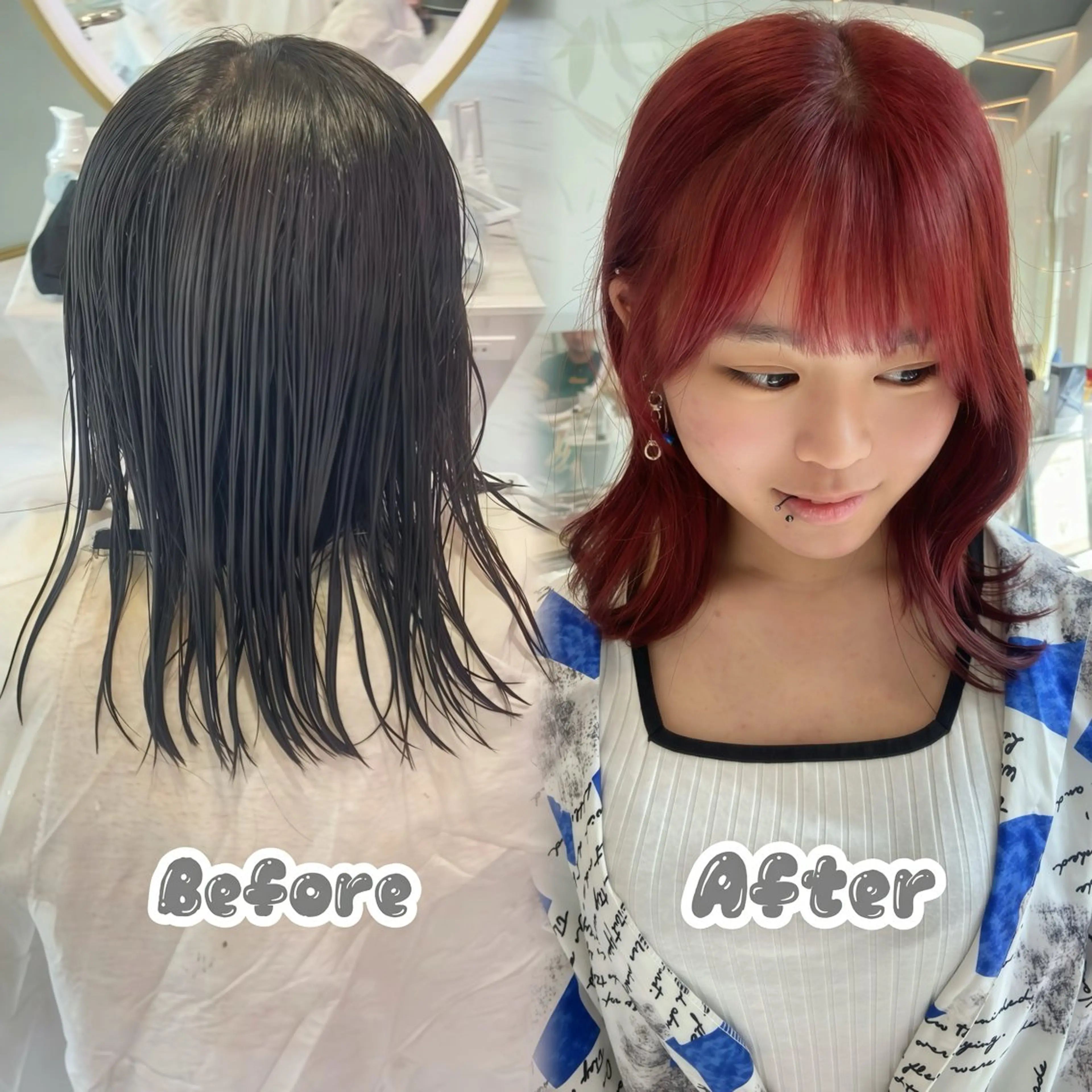 ショート カラー カット ヘアカラー トリートメント 名駅/ハイトーン /Y2k/YUNAのヘアスタイル