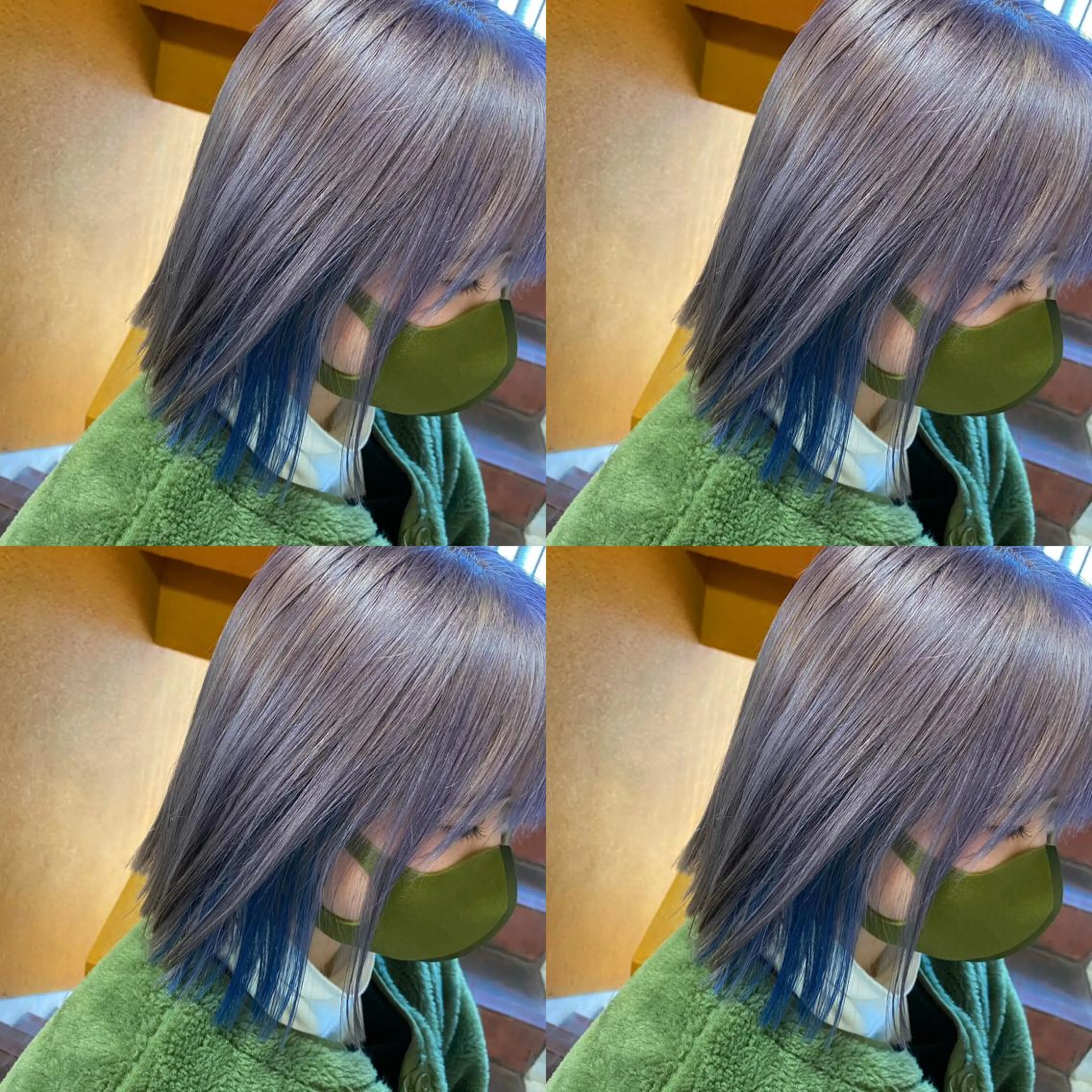 ロング カラー メンズ キッズ メンズハイライト メンズハイトーン メンズインナーカラー 学生（メンズ向け） アッシュ ヘアカラー トリートメント ご予約 宜しくお願いします！のヘアスタイル