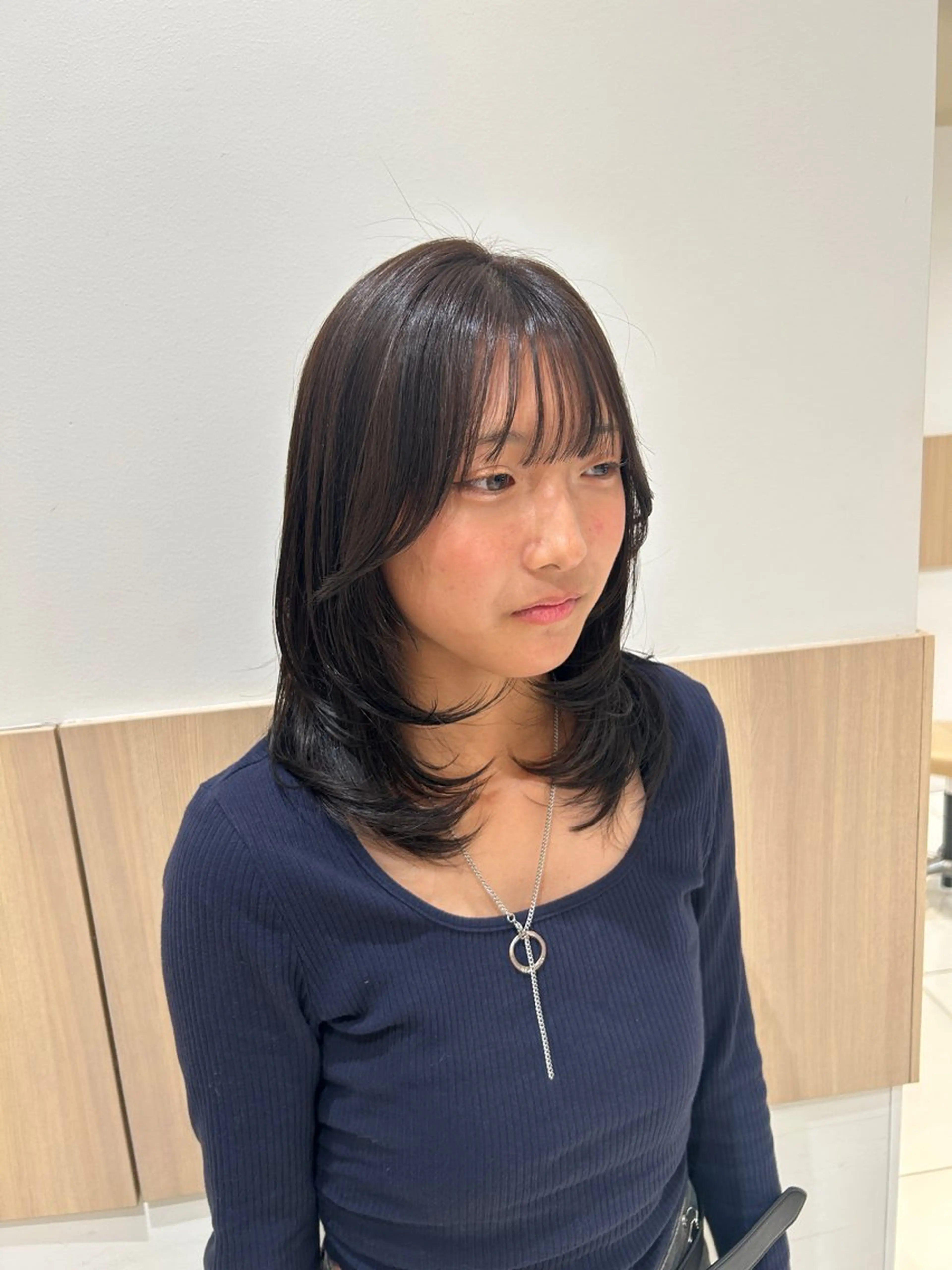 セミロング カット ヘアカラー トリートメント 🪻ダブルカラー /透明感カラーRioのヘアスタイル