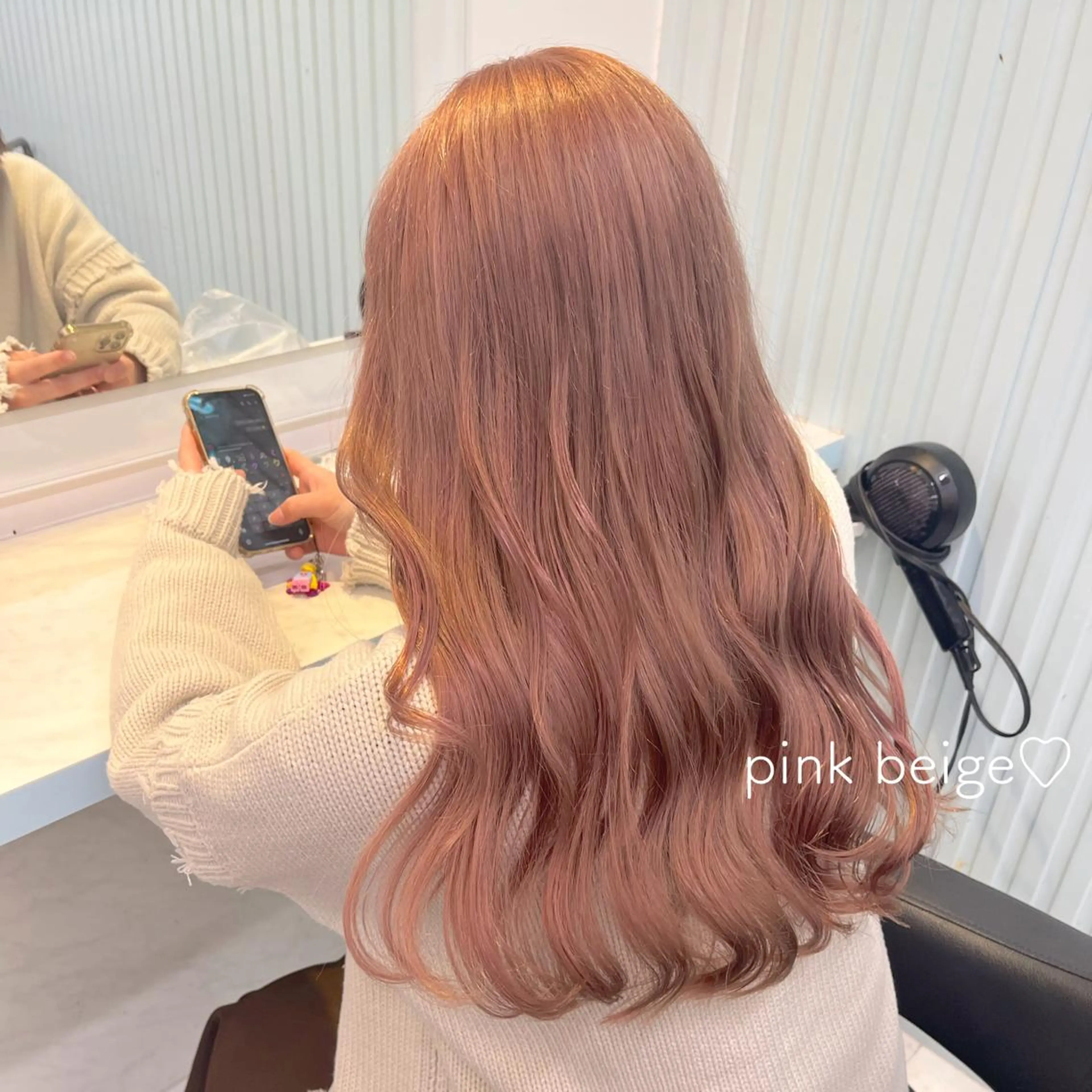 セミロング カラー ヘアアレンジ ヘアカラー 愛されカラー🩷 はるなのヘアスタイル