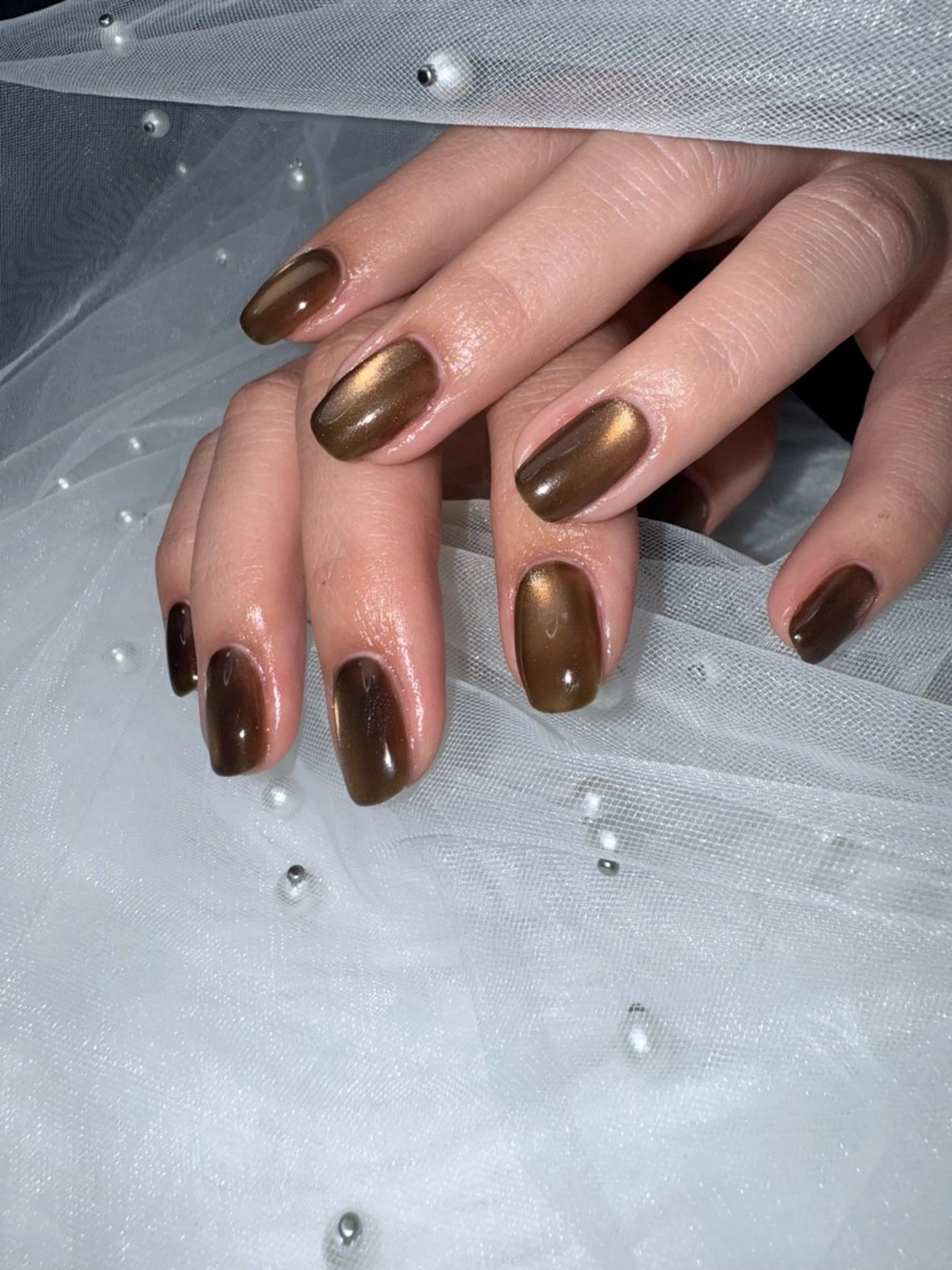 ショート ハンドネイル 下妻ネイルサロン/ パラジェルのネイルデザイン