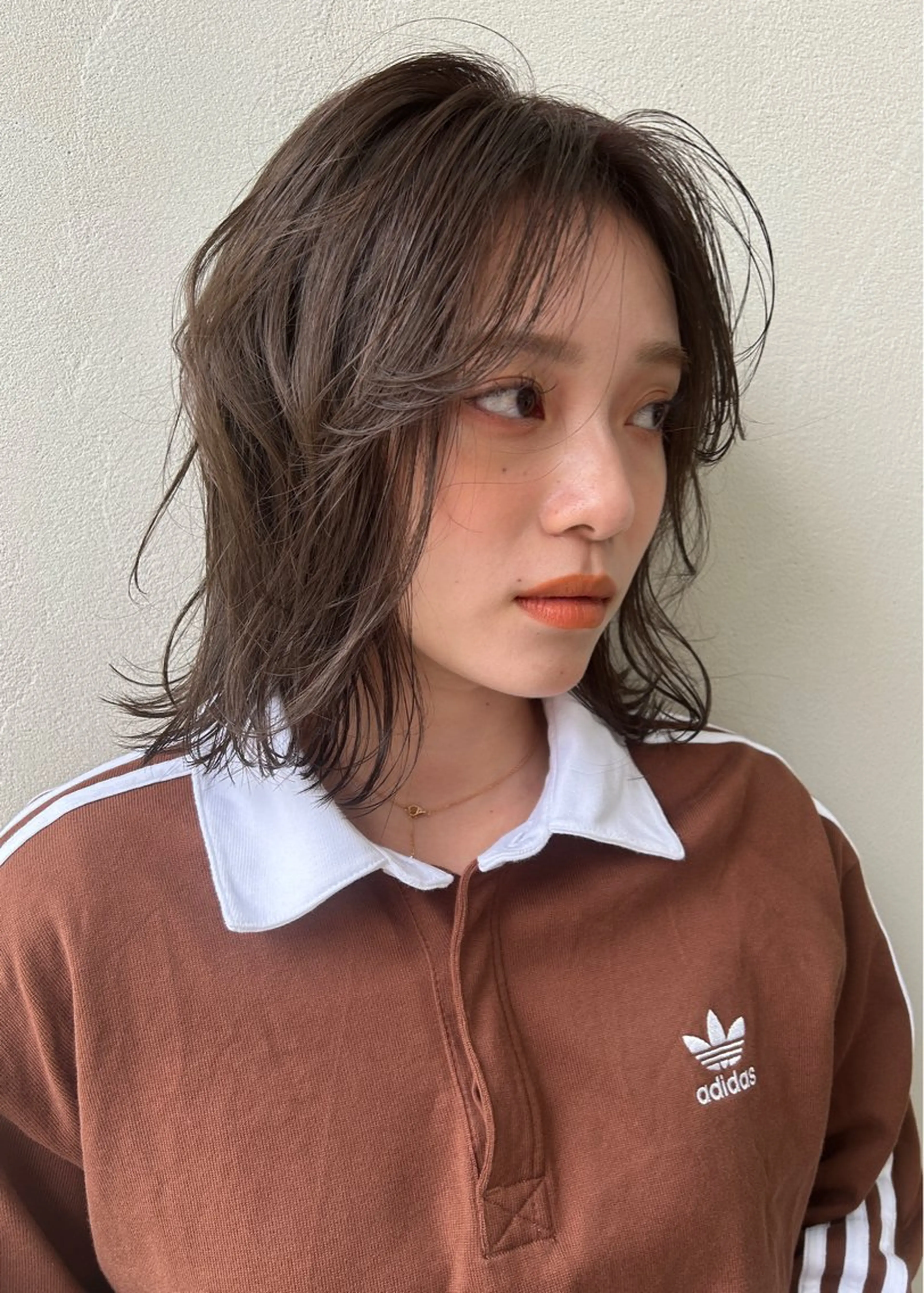 ミディアム カット パーマ 村瀬 浩司のヘアスタイル