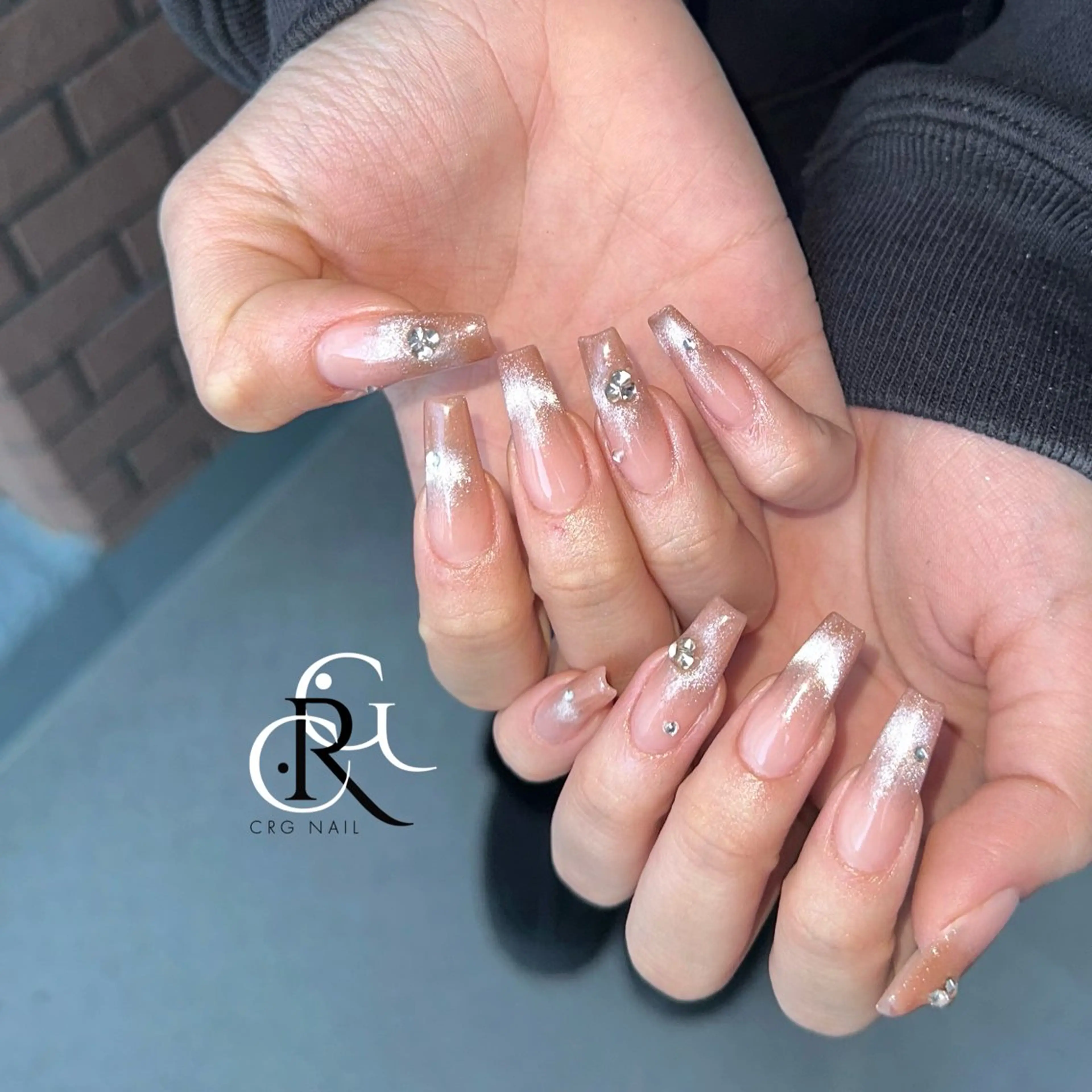 ネイル キラキラネイル マグネットネイル CRGNAIL TOKOのネイルデザイン